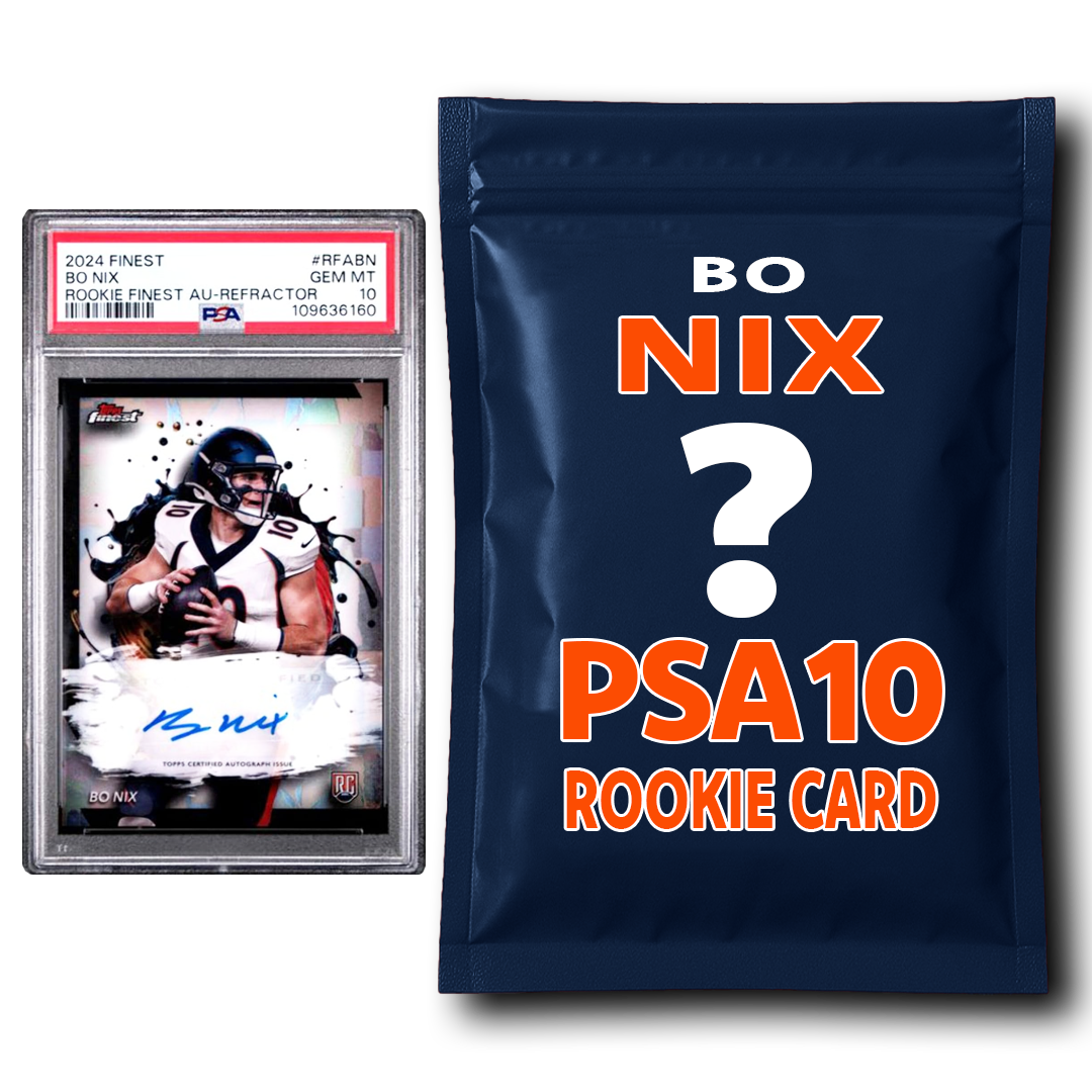 Bo Nix PSA 10 Graded Football Rookie Card Mystery Pack