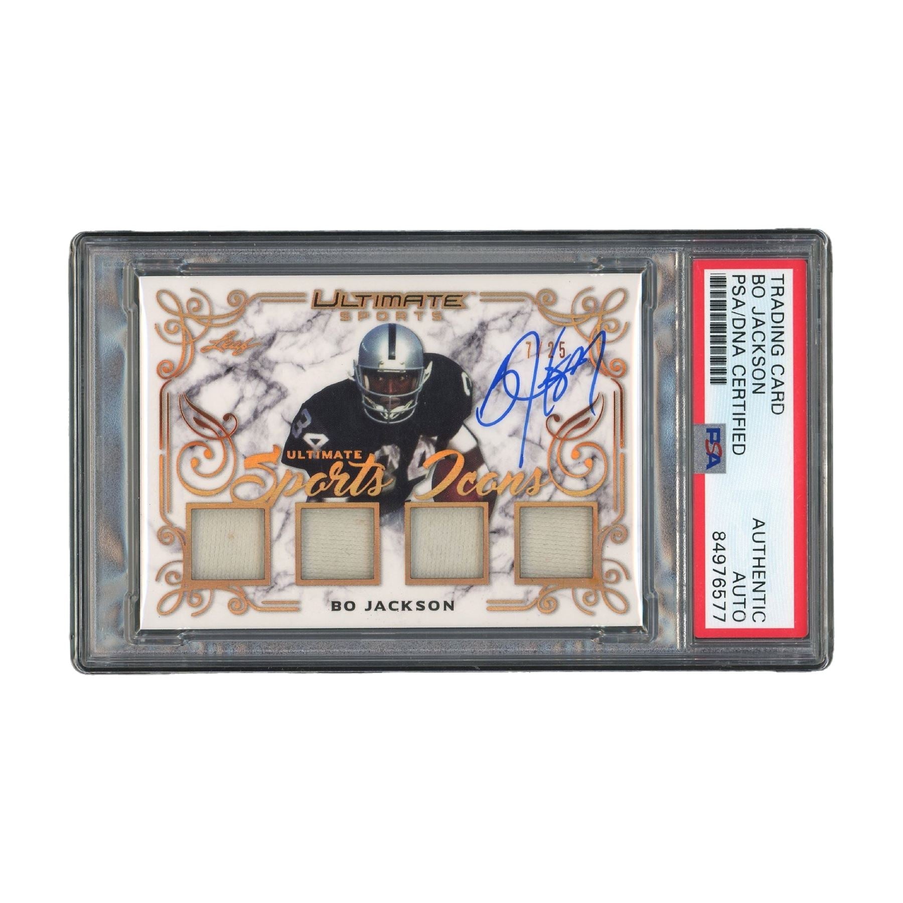 Bo Jackson Autographed 2021 Leaf Sports Icon PSA Authentic Auto
