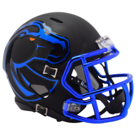 Boise State Broncos NCAA Mini Speed Football Helmet Matte Black - NCAA