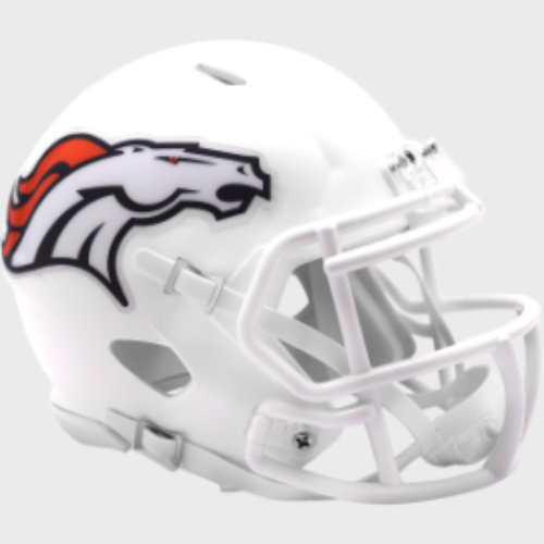 Denver Broncos NFL Mini Speed Football Helmet 2024 On Field Alternate