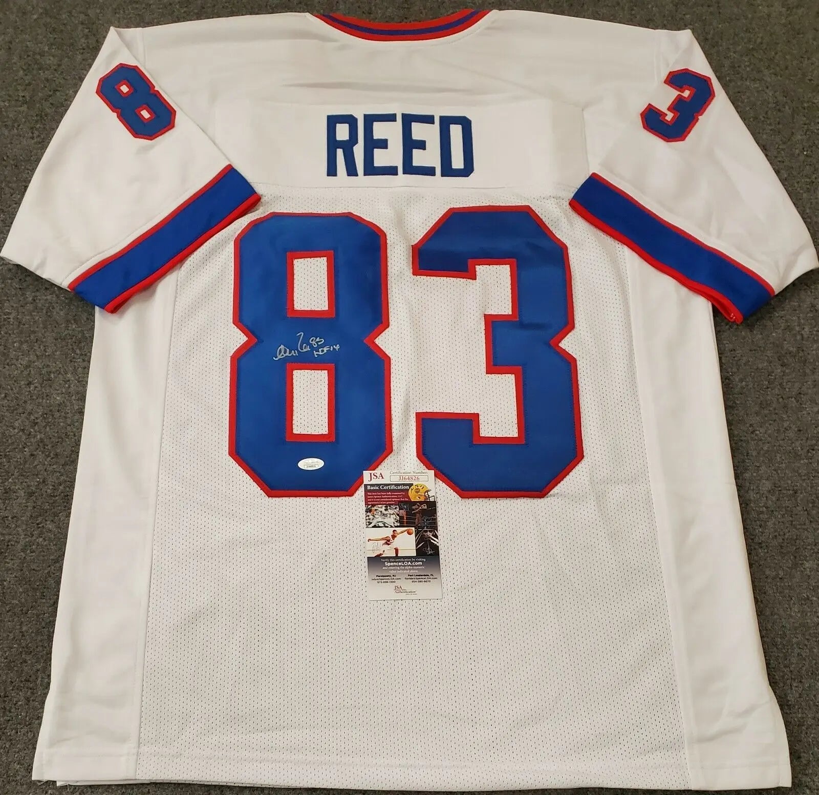 Buffalo Bills Andre Reed Autographed Signed Inscribed Jersey Jsa Coa