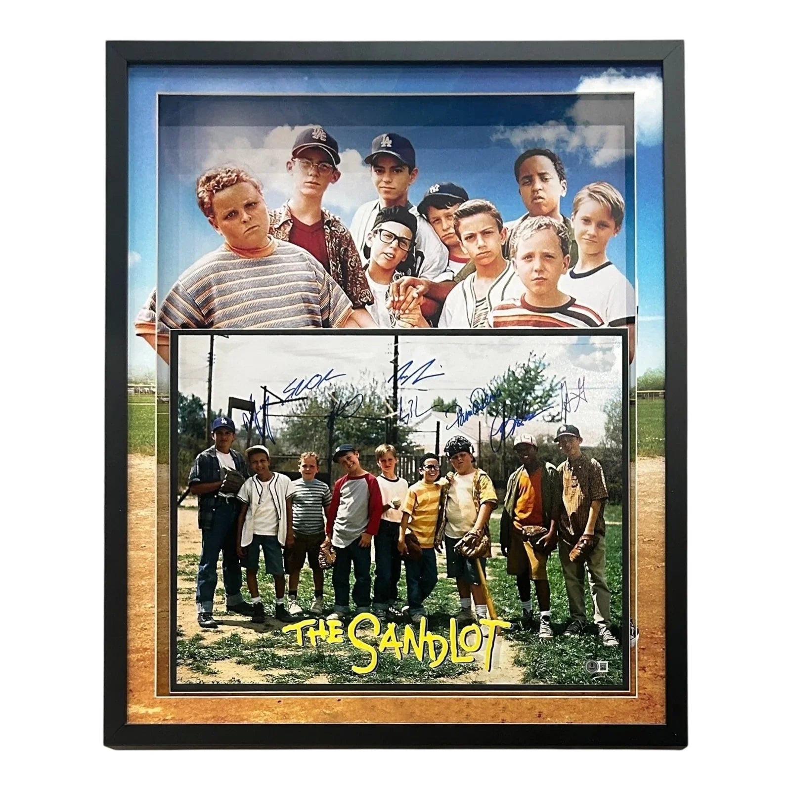 The Sandlot Cast Autographed Deluxe Framed 11x14 Photo - Beckett