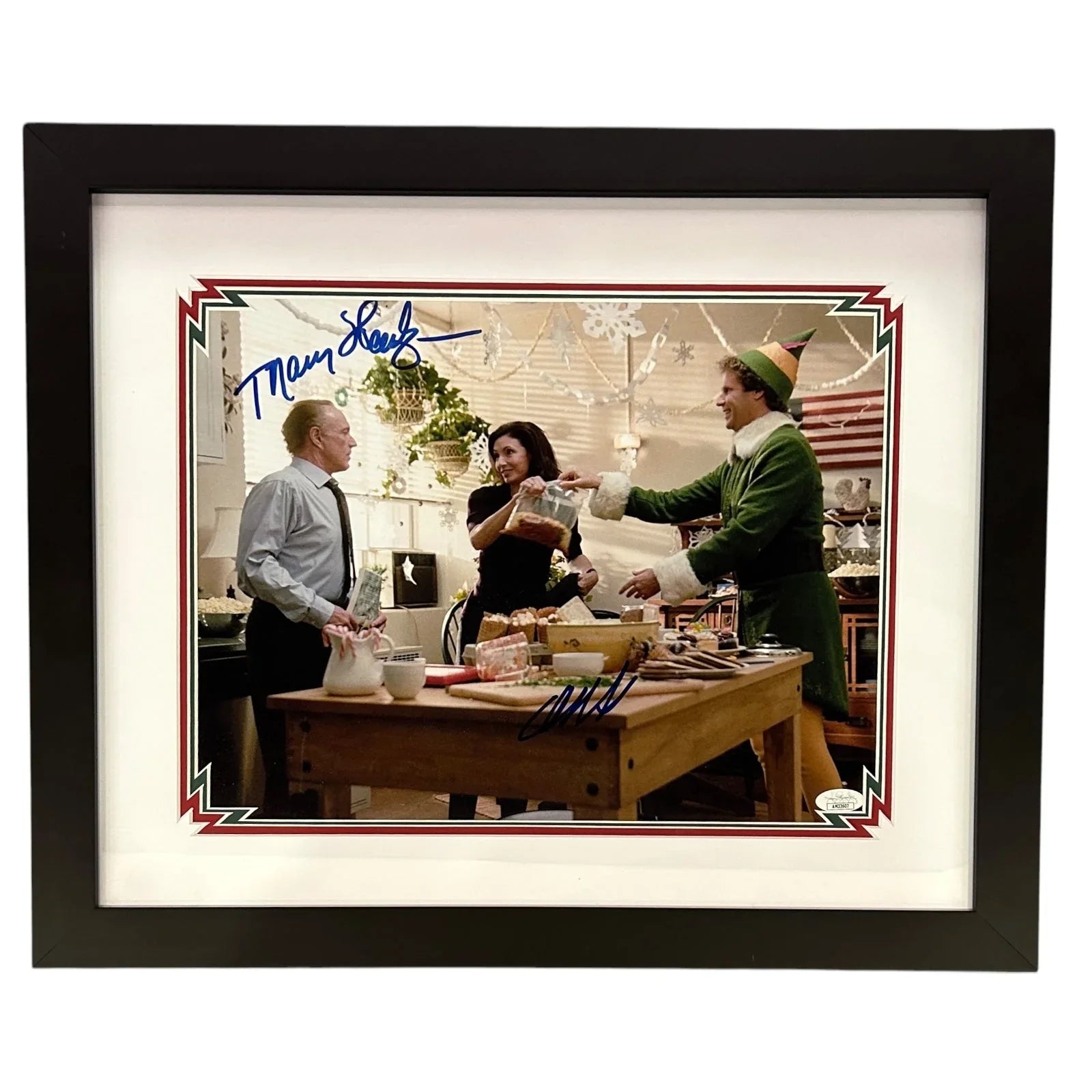 Will Ferrell And Mary Steenburgen Autographed "ELF" Deluxe Framed 11x14 Photo - JSA