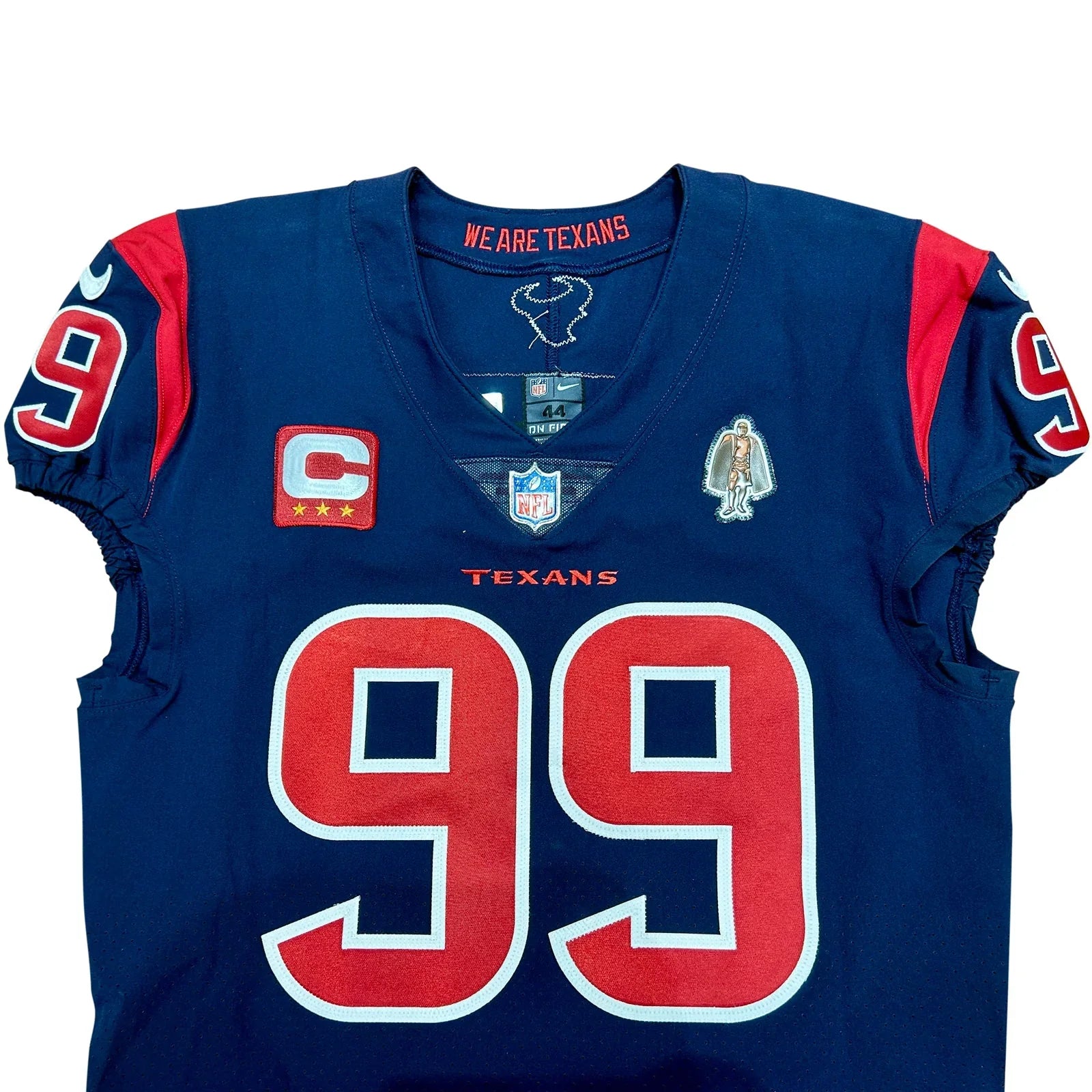 JJ Watt Autographed Authentic Houston Texans Game Issued Jersey - Texans LOA - Beckett