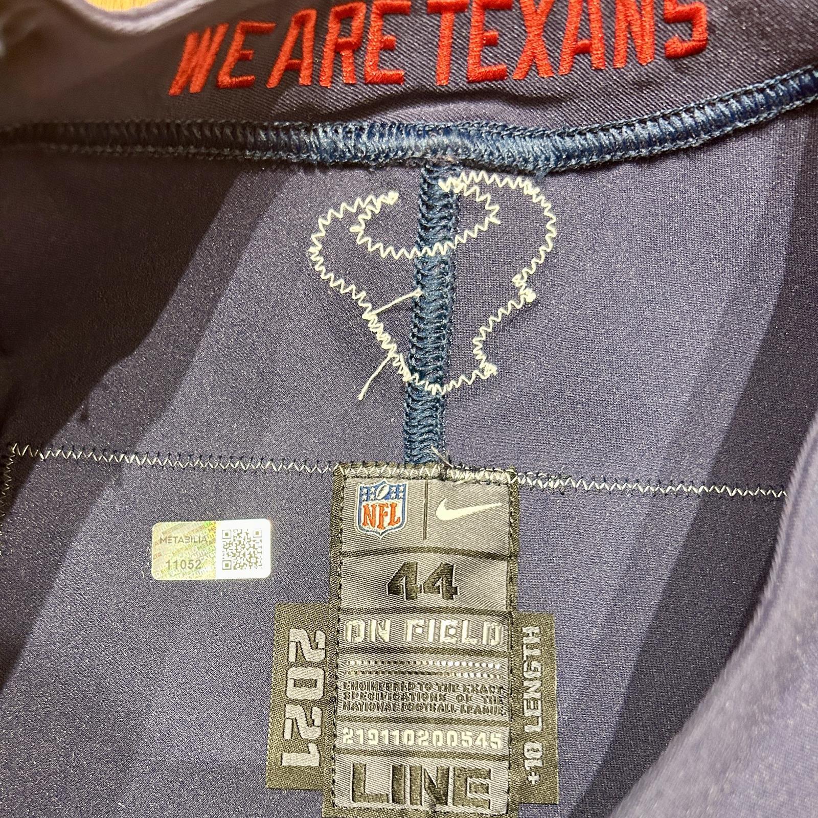 JJ Watt Autographed Authentic Houston Texans Game Issued Jersey - Texans LOA - Beckett