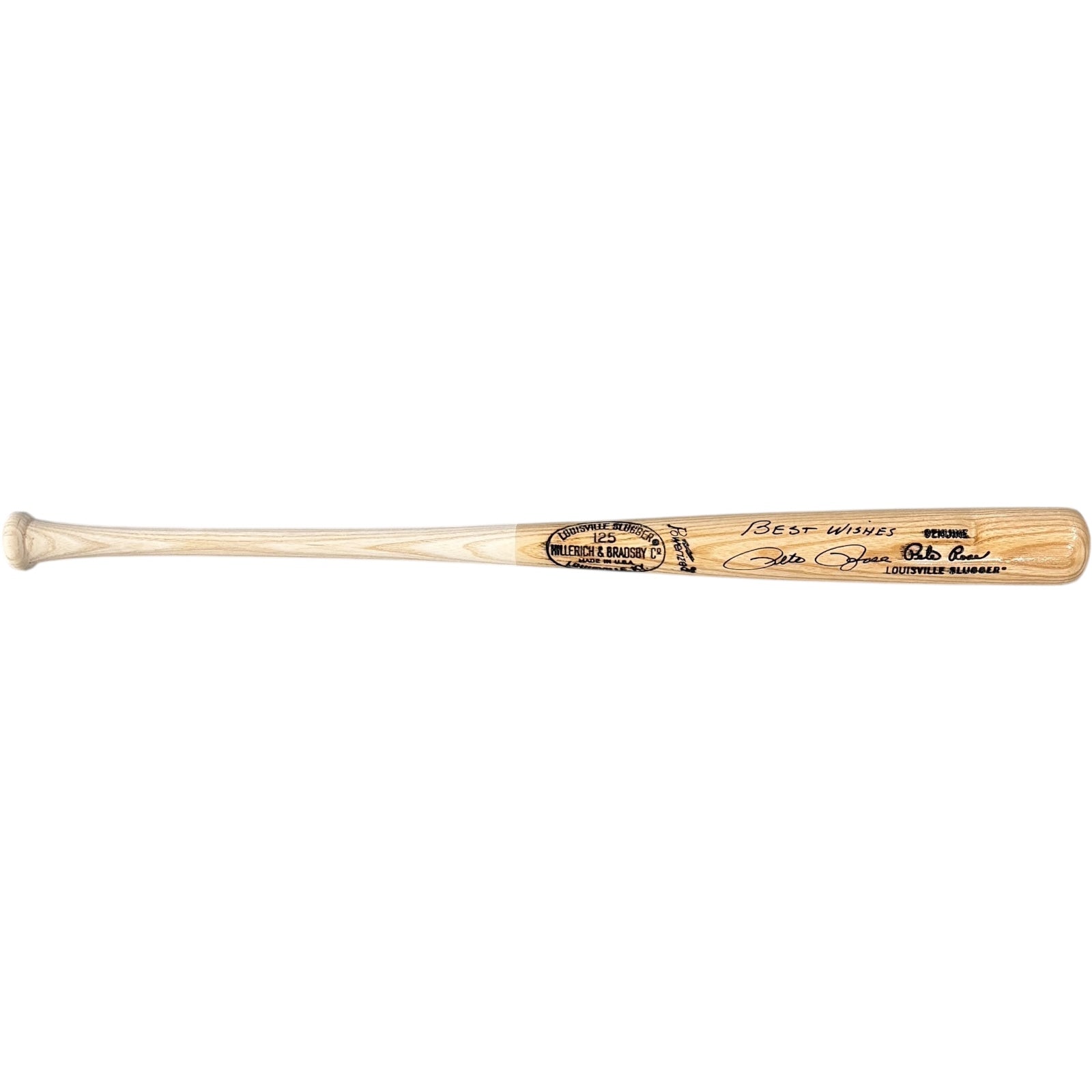 Pete Rose Autographed Official Louisville Slugger Baseball Bat - JSA