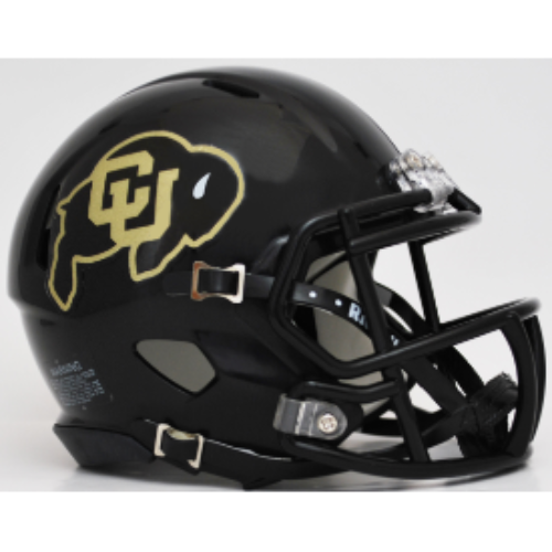 Colorado Buffaloes NCAA Mini Speed Football Helmet Matte Black - NCAA
