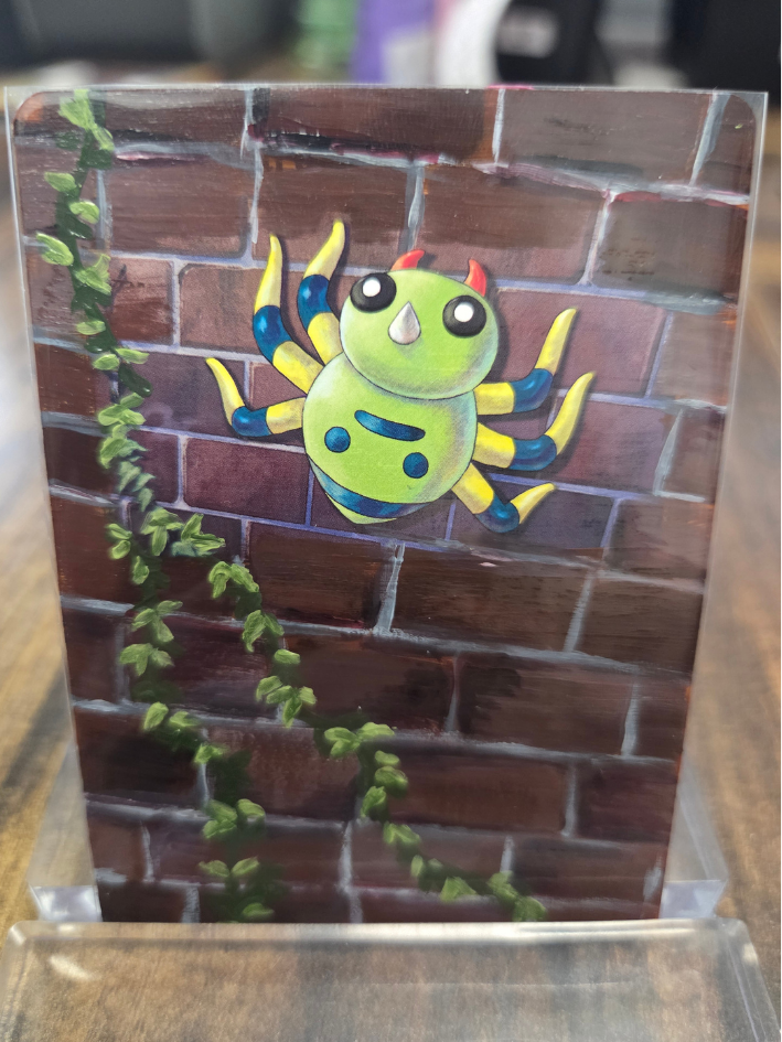 Custom Painted Spinarak Pokemon Card
