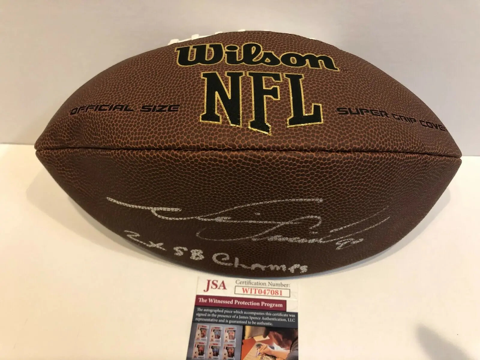 Denver Broncos Neil Smith Autographed Signed Inscribed Nfl Football Jsa Coa