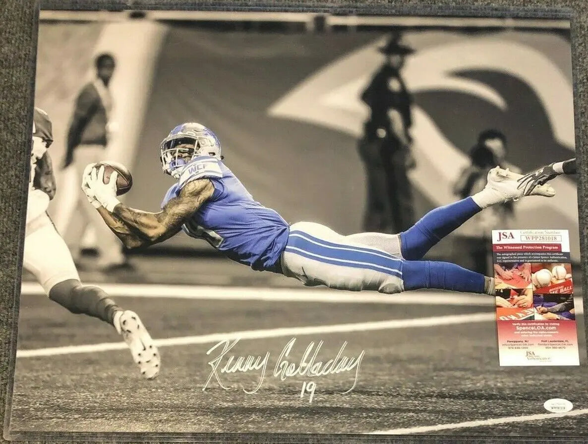 Detroit Lions Kenny Golladay Autographed Signed 16X20 Photo Jsa Coa