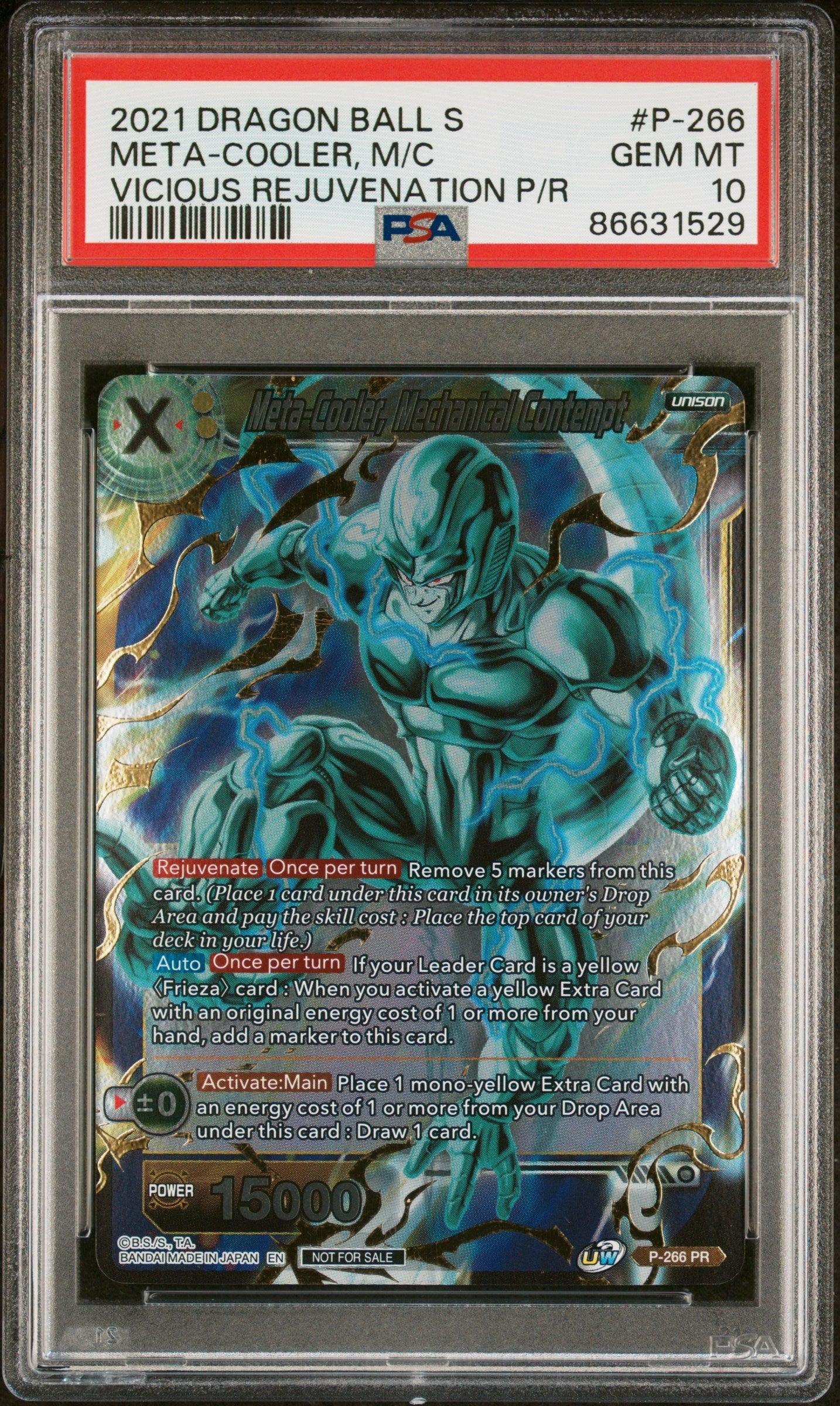 2021 DRAGON BALL SUPER UNISON WARRIOR MT-COOLER, MCH CNTMPT #P-266 - PSA 10