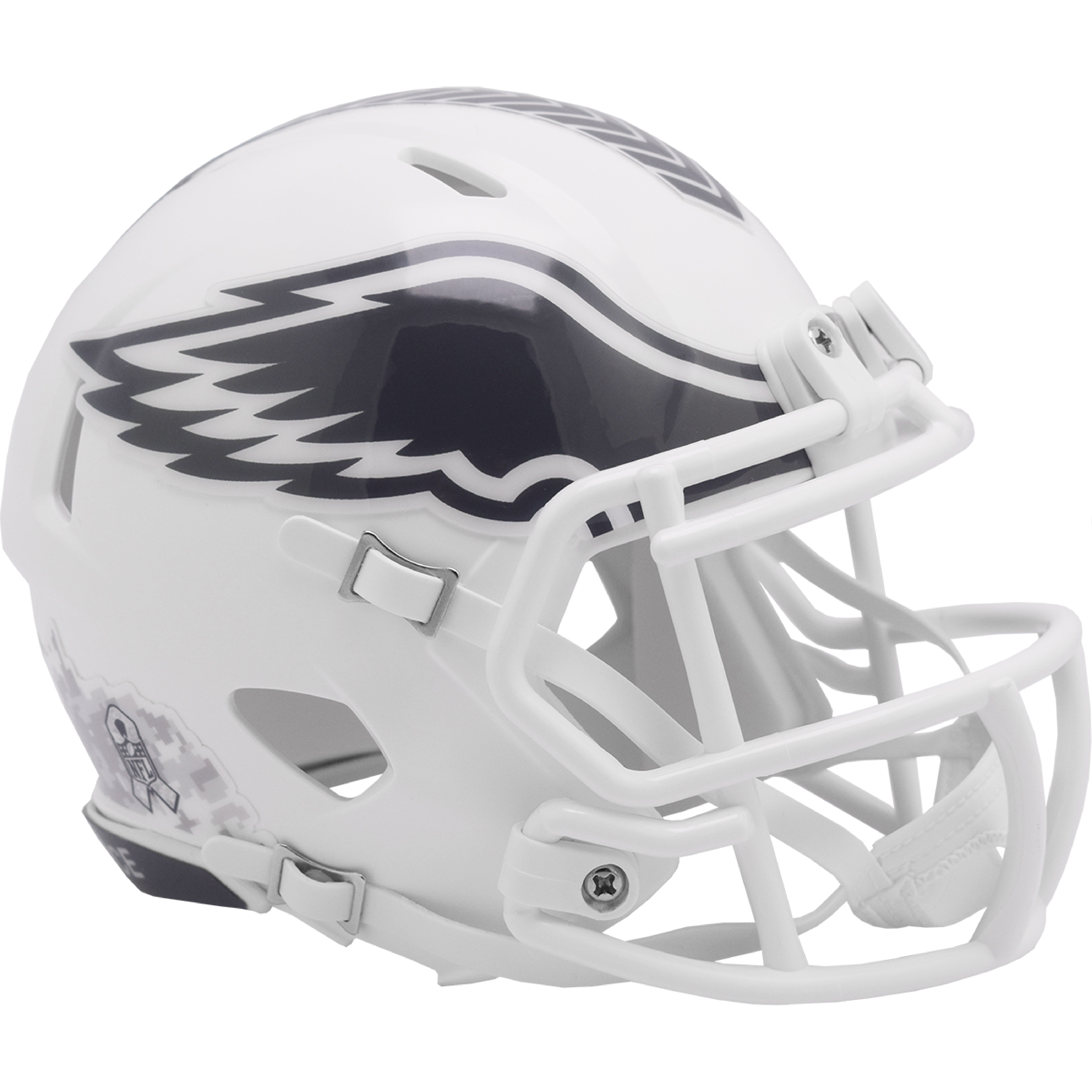 Philadelphia Eagles 2024 Salute to Service Riddell Speed mini Football Helmet