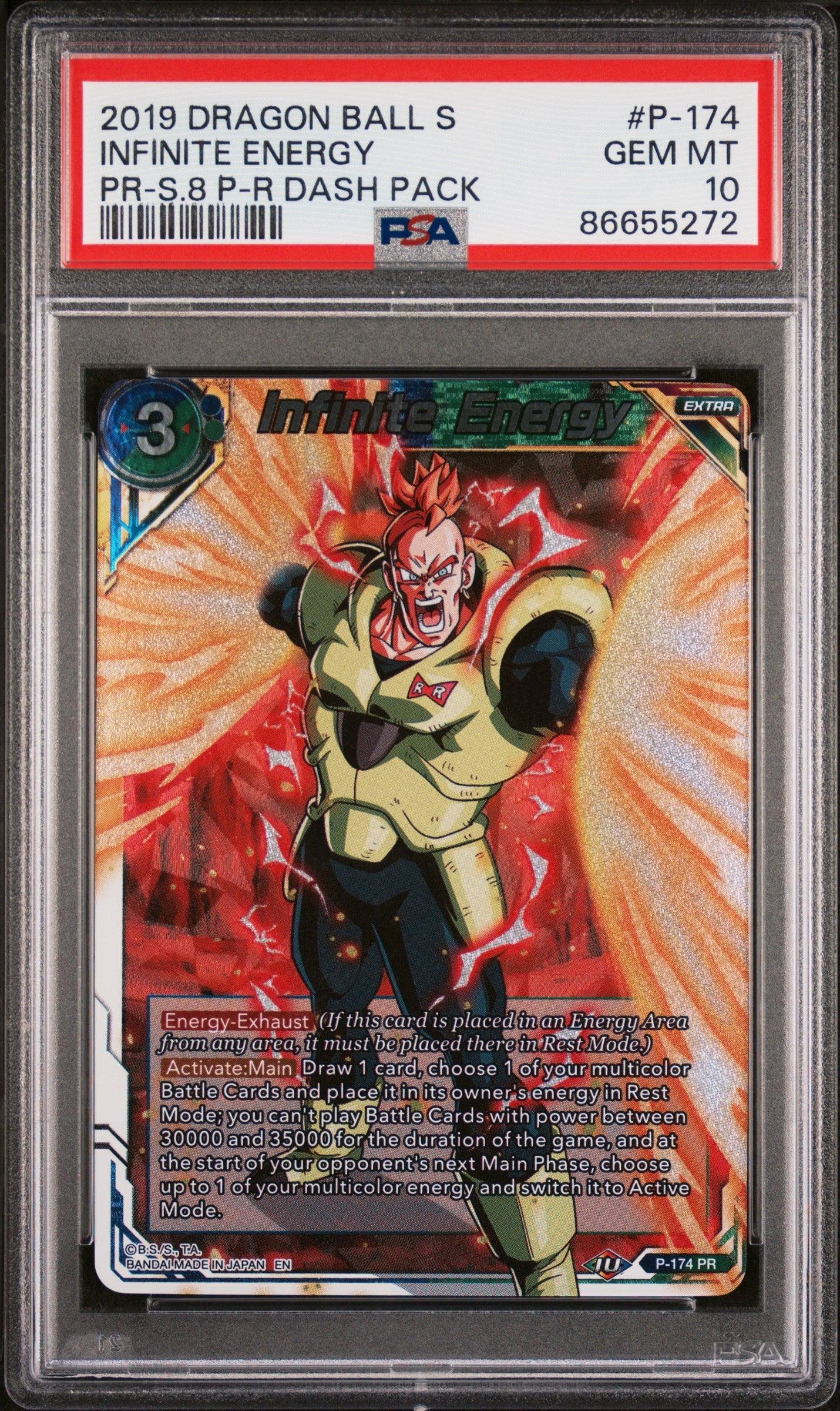 2019 DRAGON BALL SUPER INFINITE ENERGY #P-174 - PSA 10