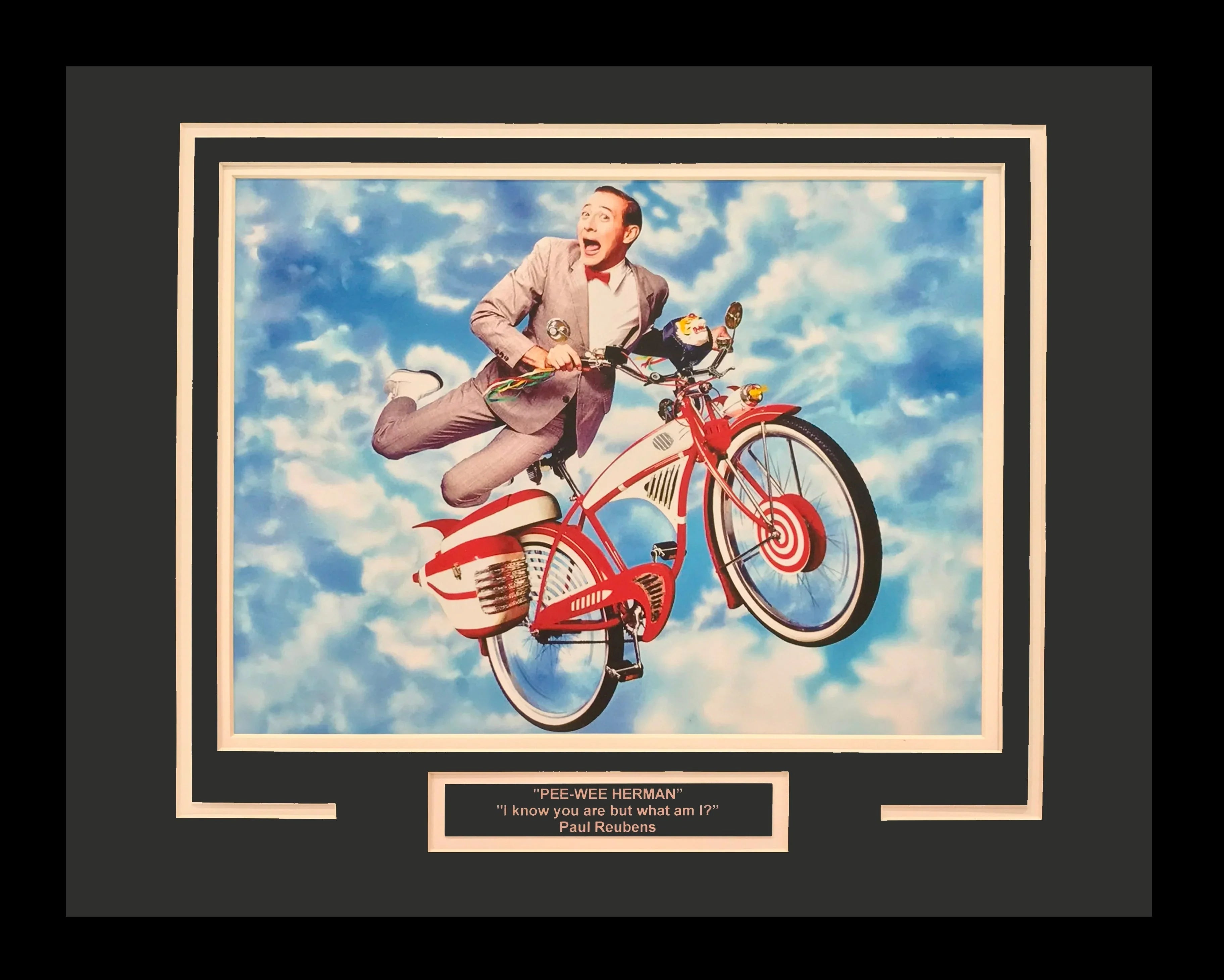 Pee Wee Herman - Paul Reubens Deluxe Framed 11x14 Photo with Quote