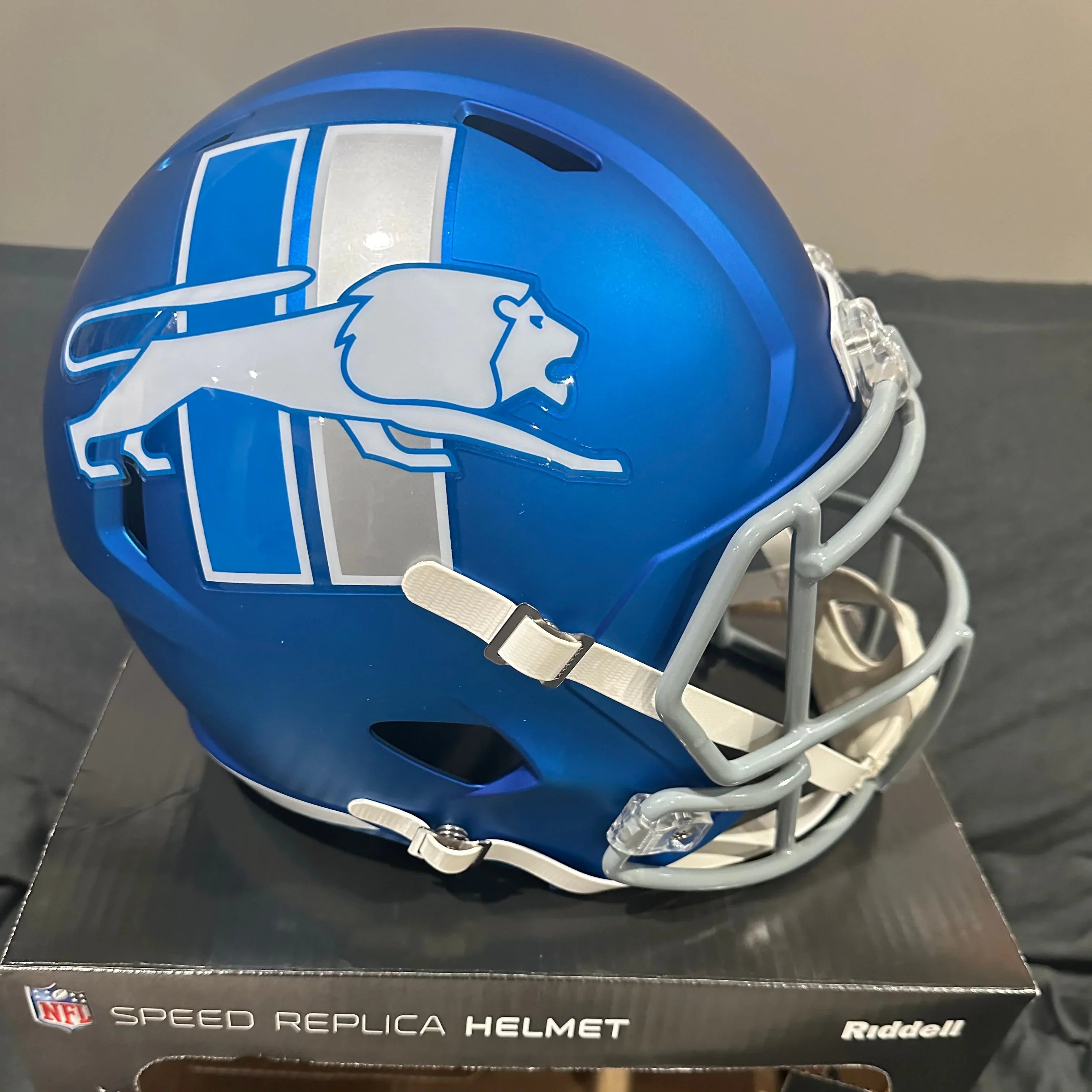 Detroit Lions Full Size Speed Replica Football Helmet 2023 Alternate On-Field - NFL