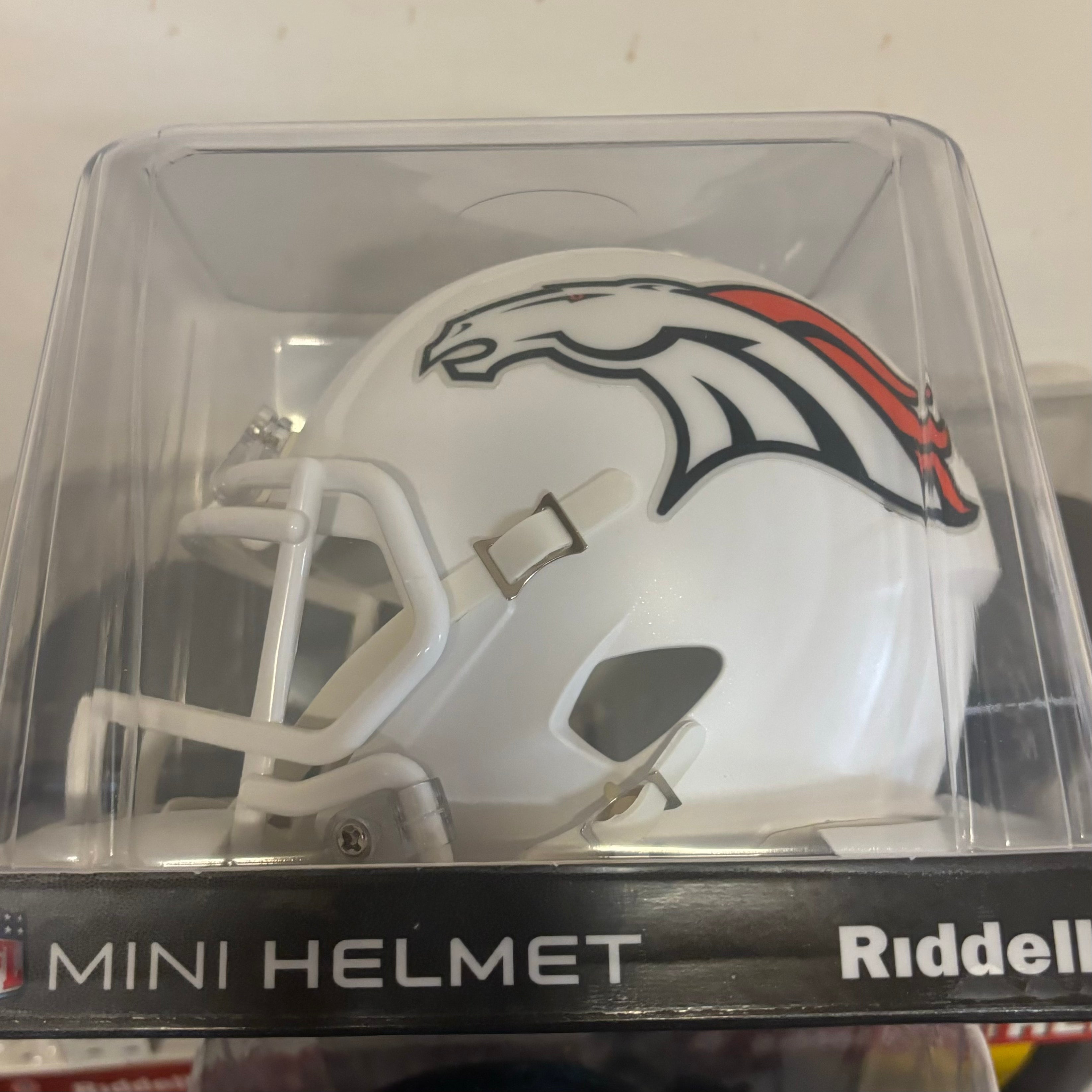 Denver Broncos NFL Mini Speed Football Helmet 2024 On Field Alternate