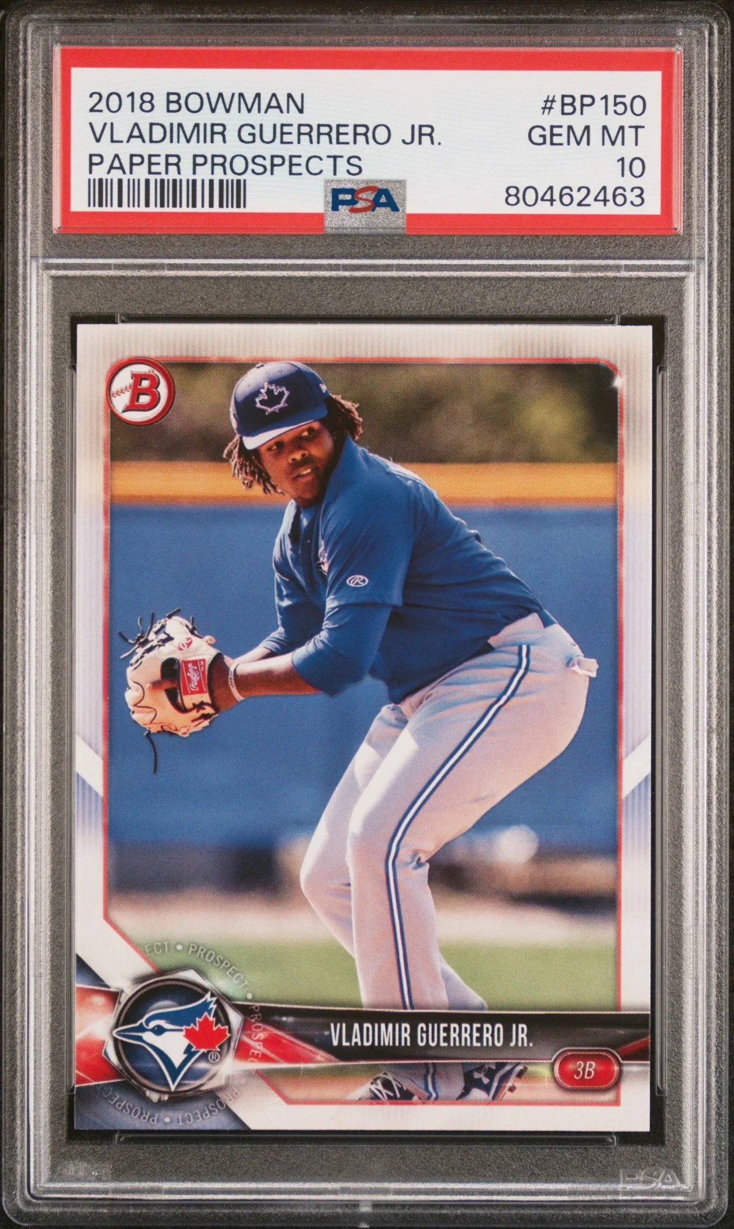 2018 BOWMAN PAPER PROSPECTS VLADIMIR GUERRERO JR. #BP150 - PSA 10