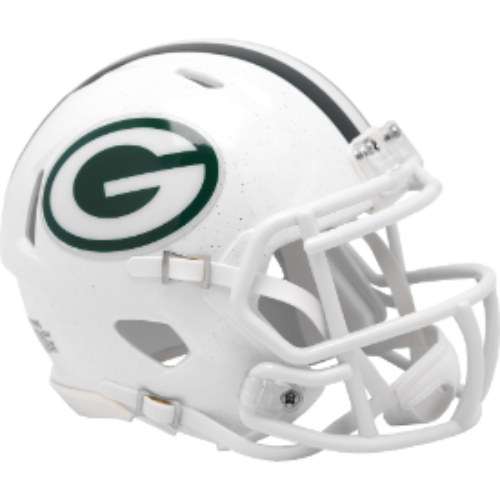 Green Bay Packers NFL Mini Speed Football Helmet 2024 On-Field Alternate