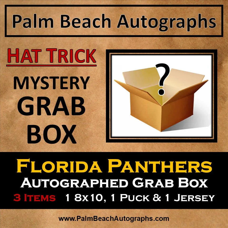 MYSTERY GRAB BOX - Autographed Florida Panthers Hockey Hat Trick Box