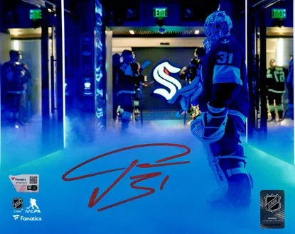 Philipp Grubauer Autographed Seattle Kraken (Tunnel) 8x10 Photo - Fanatics