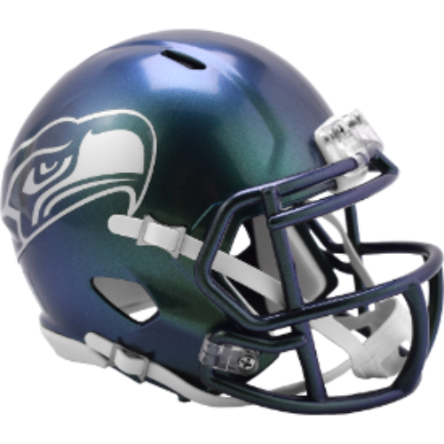 Seattle Seahawks NFL Mini Speed Football Helmet 2025 Rivalries