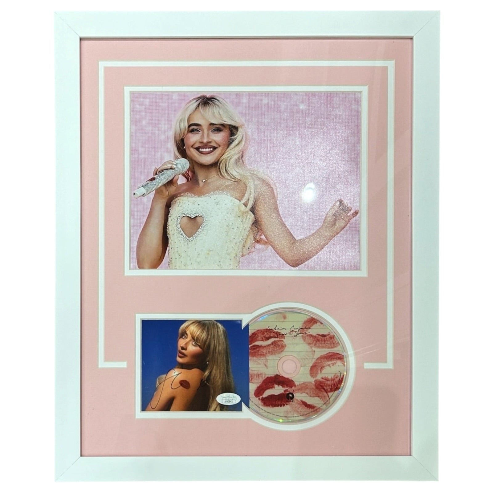 Sabrina Carpenter Autographed Short N Sweet Deluxe Framed CD and Cover - JSA