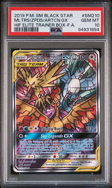 2019 POKEMON SM BLACK STAR PROMO #SM210 MLTRS/ZPDS/ARTCN.GX HIF ELITE TRAINER BOX-F.A.