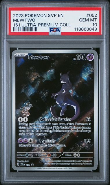 2023 POKEMON SVP EN-SV BLACK STAR PROMO #052 MEWTWO 151 ULTRA-PREMIUM COLL