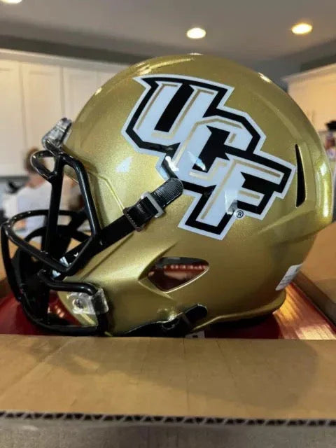 Central Florida Golden Knights Full Size Speed Replica Football Helmet UCF Gold NCAA