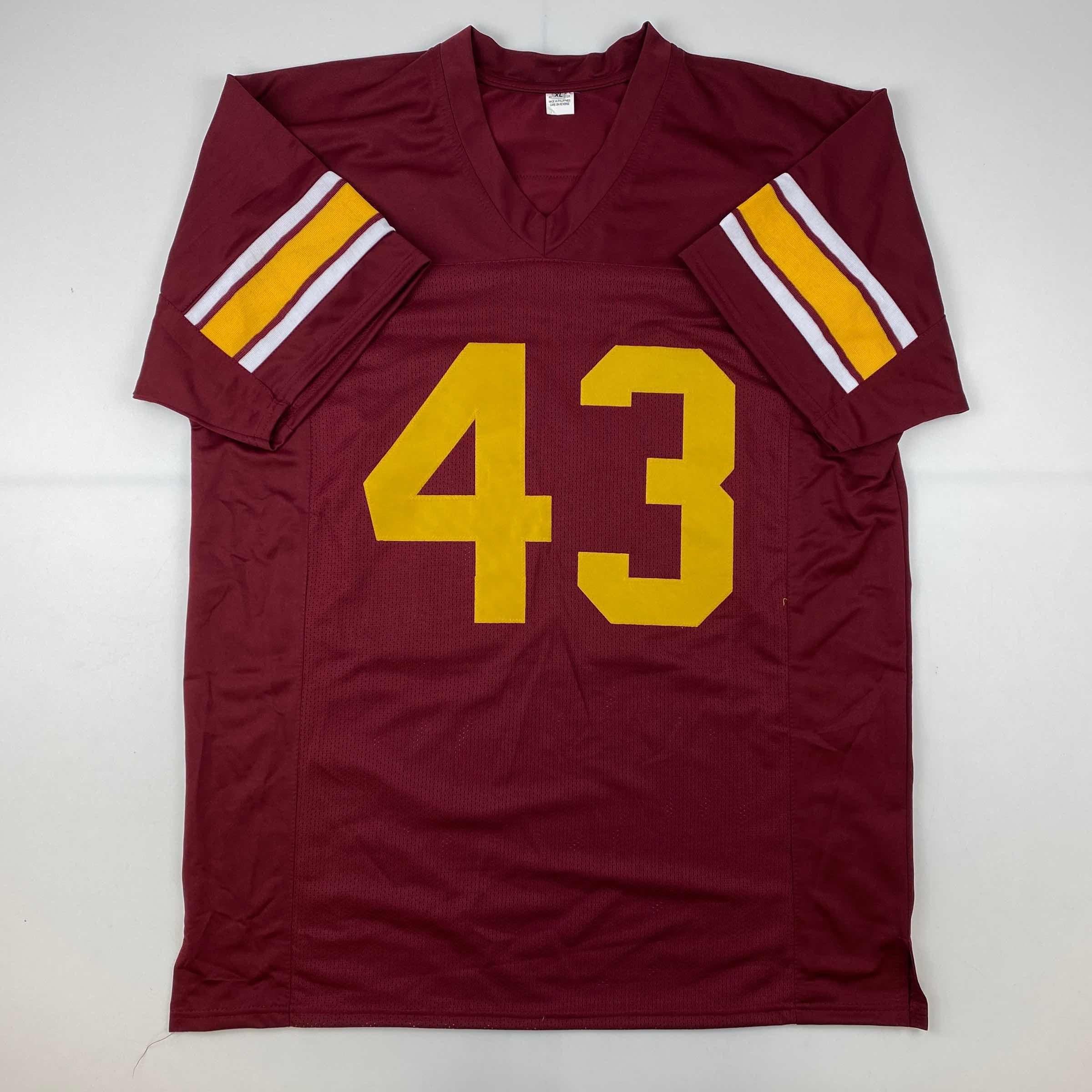 Autographed/Signed Troy Polamalu USC Southen Cal Maroon College Football Jersey Beckett BAS COA