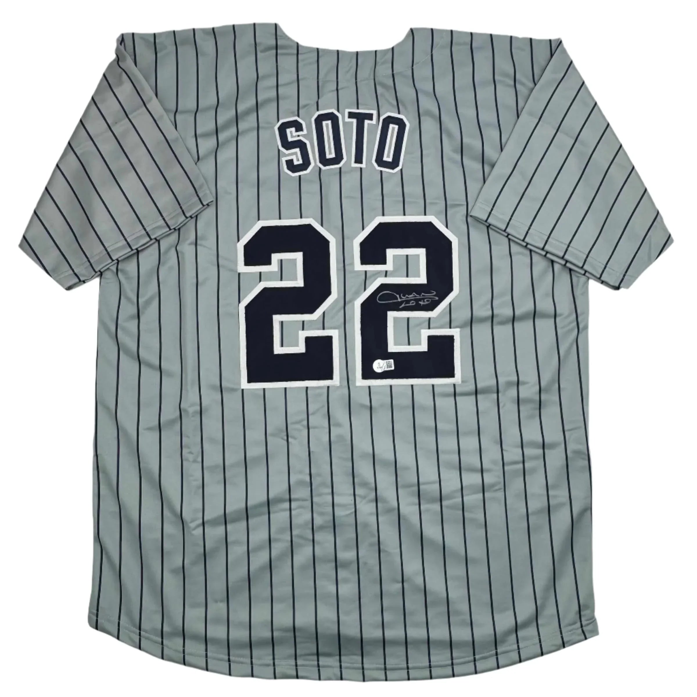 Autographed/Signed Juan Soto New York City Connect Baseball Jersey Beckett BAS COA