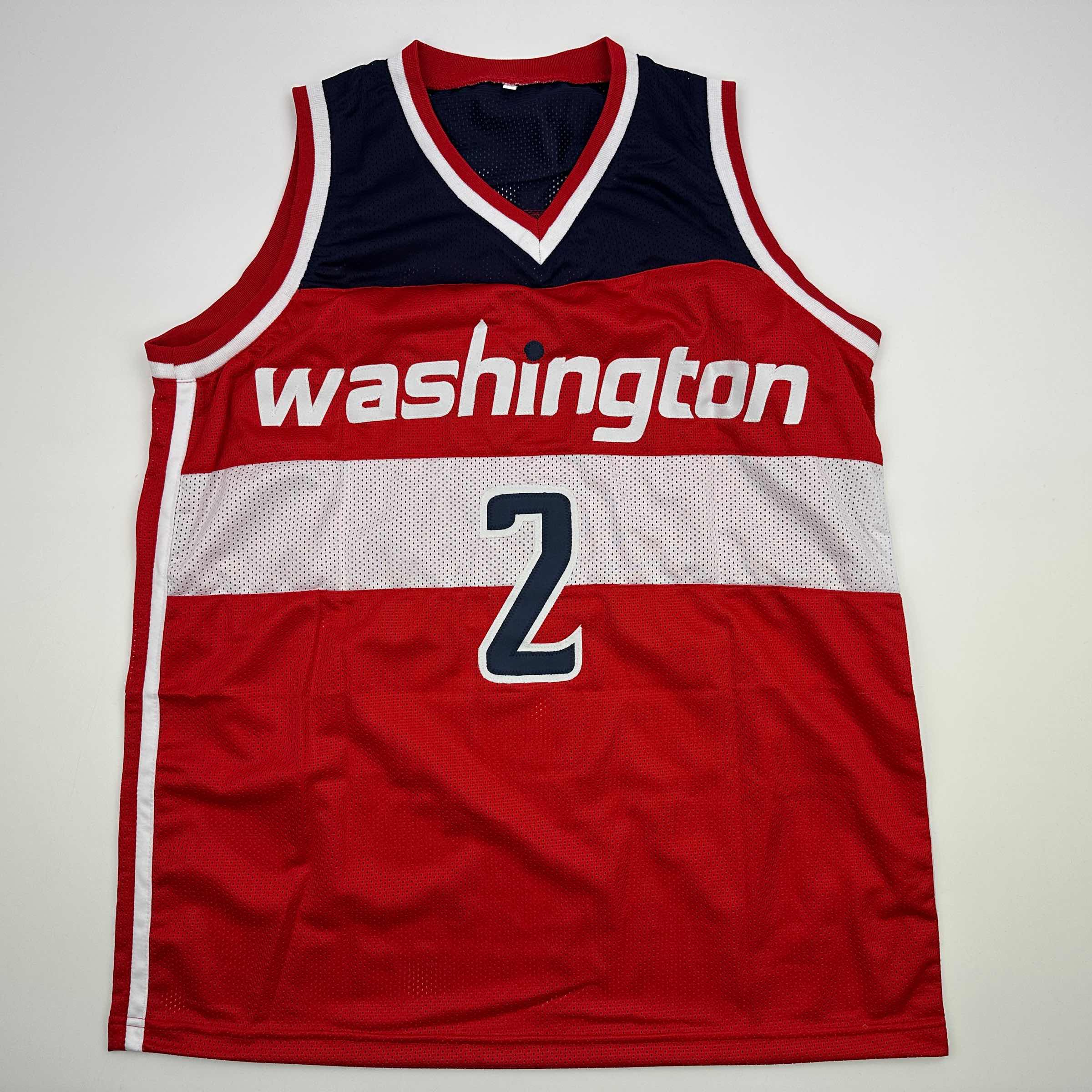 Autographed/Signed John Wall Washington Red Basketball Jersey JSA COA