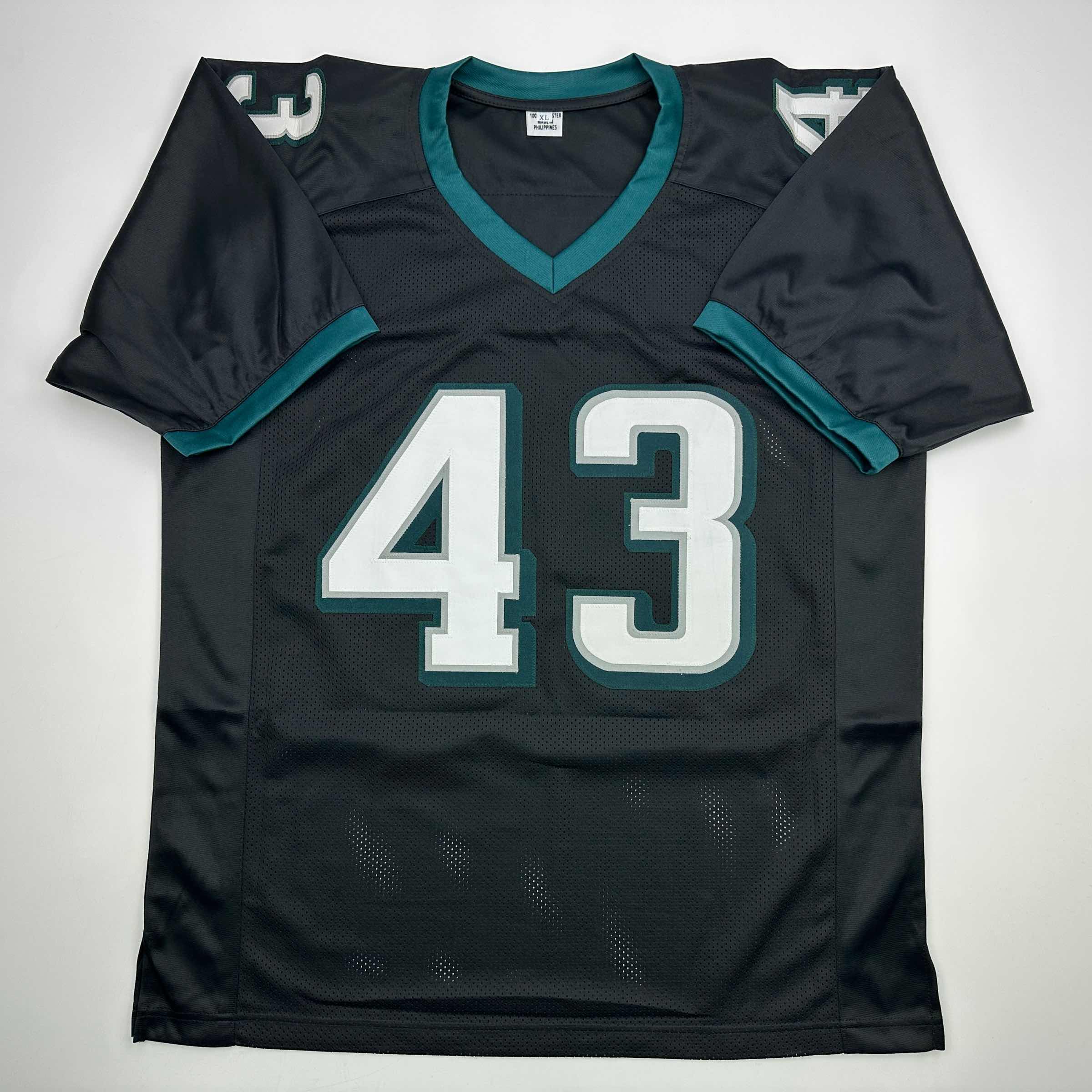 Autographed/Signed Darren Sproles Philadelphia Black Football Jersey Beckett BAS COA