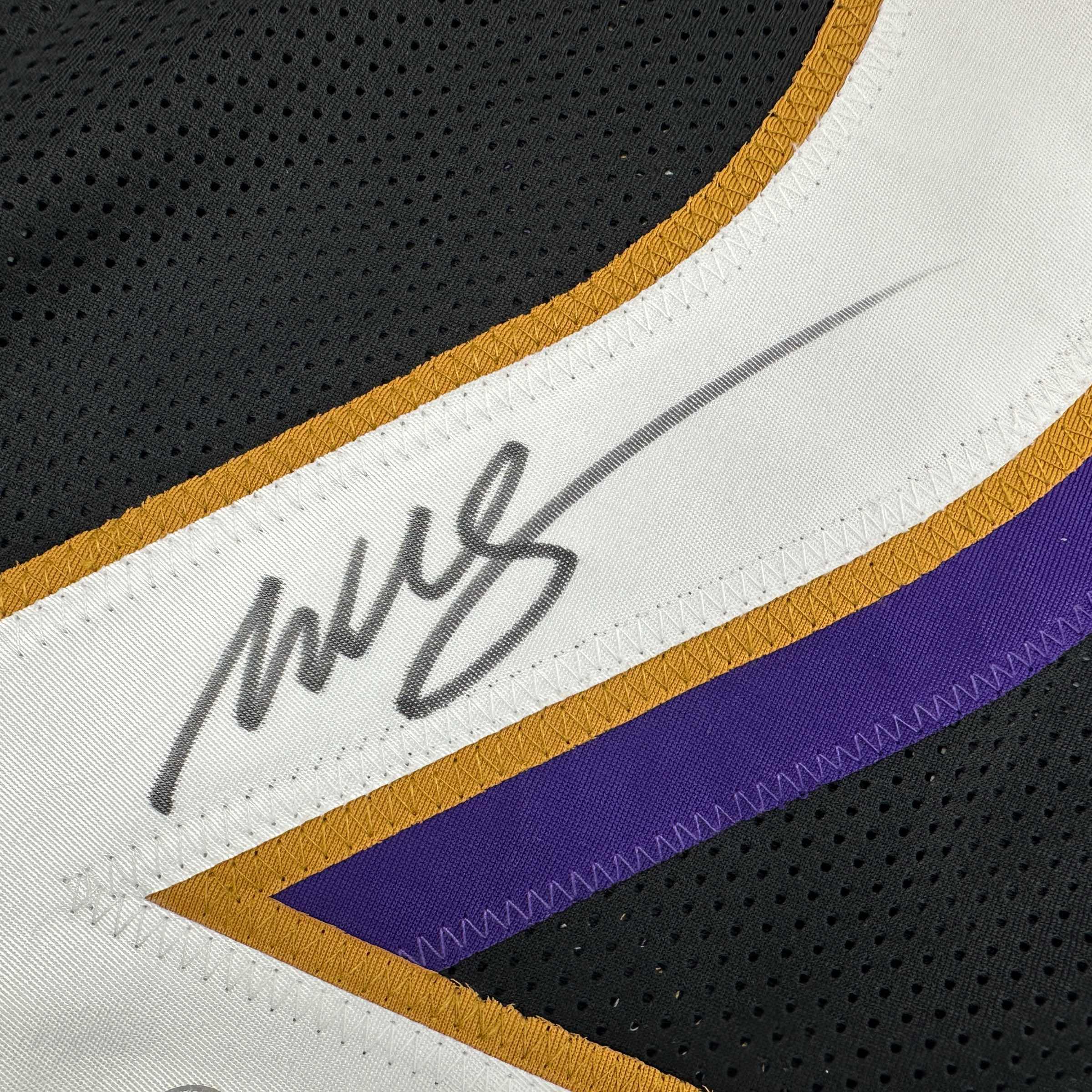 Autographed/Signed Willis McGahee Baltimore Black Football Jersey Beckett BAS COA