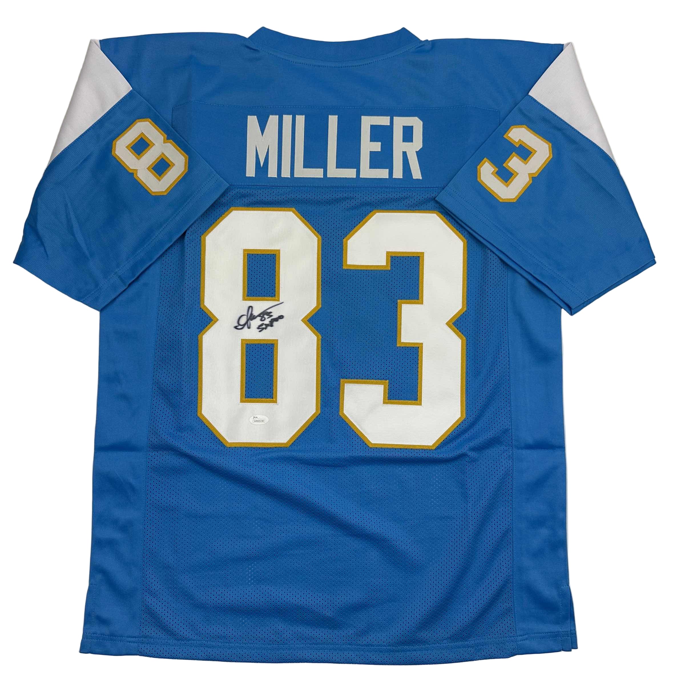 Autographed/Signed Anthony Miller San Diego Los Angeles LA Powder Blue Football Jersey JSA COA
