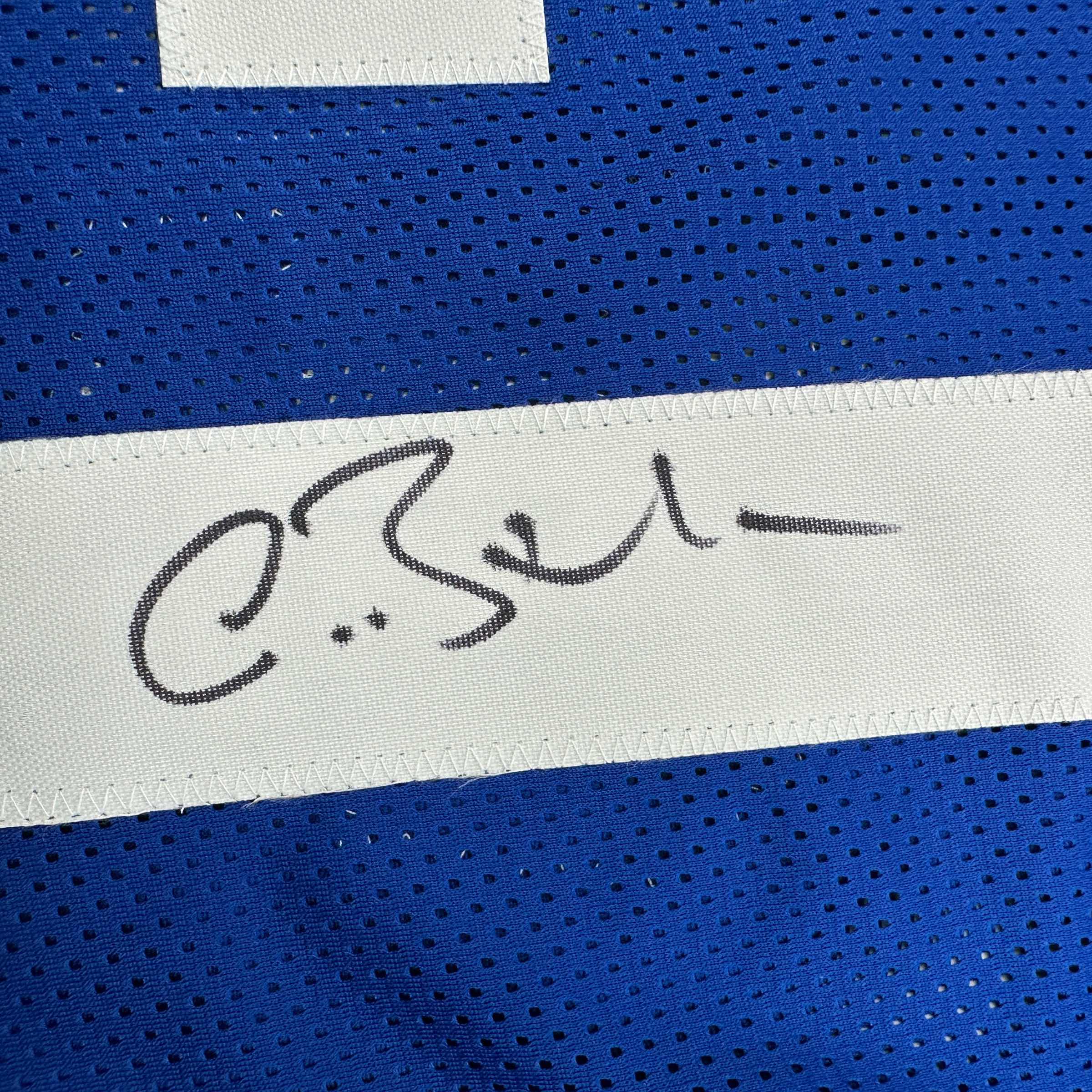 Autographed/Signed Antoine Bethea Indianapolis Blue Football Jersey JSA COA