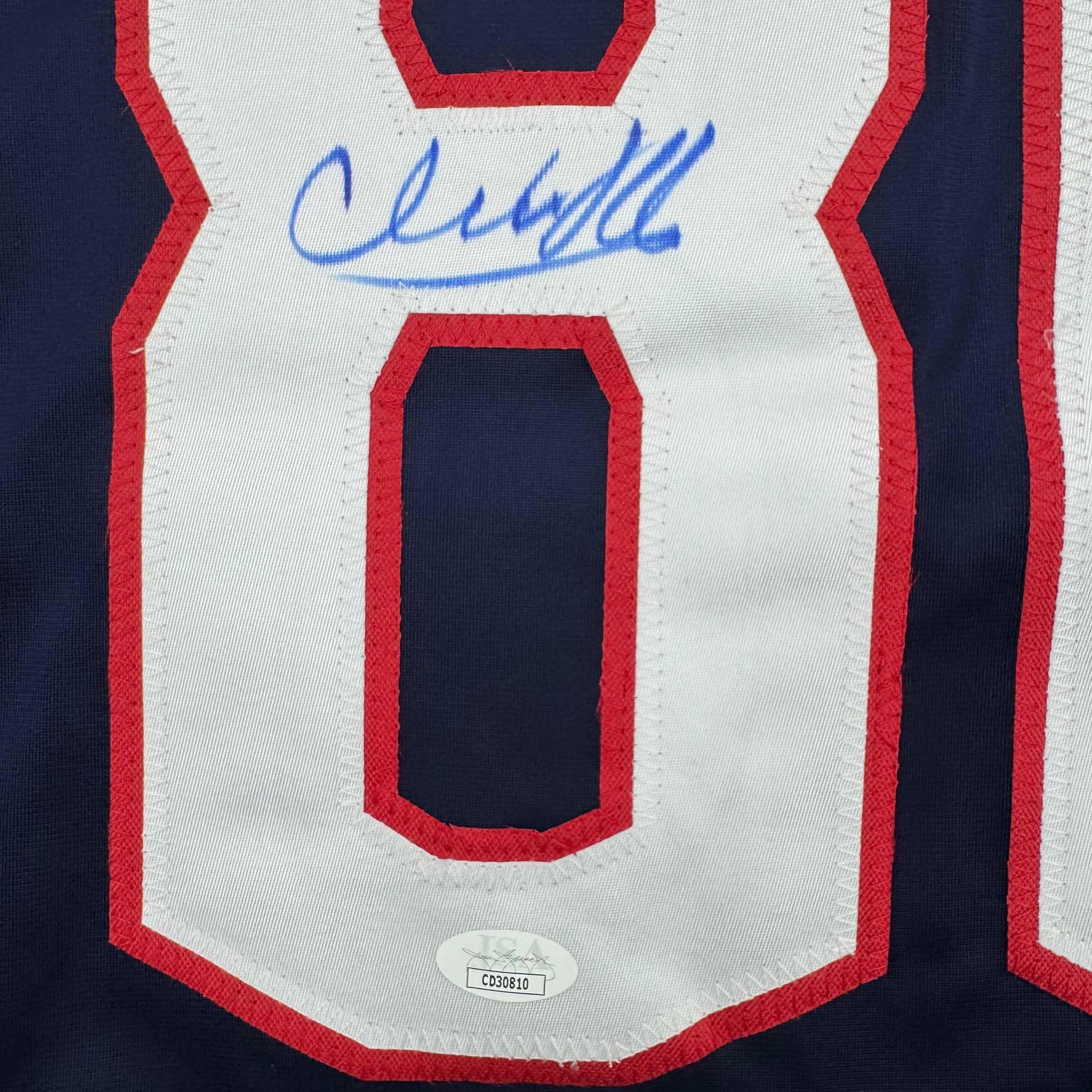 Autographed/Signed Kirill Marchenko Columbus Blue Hockey Jersey JSA COA