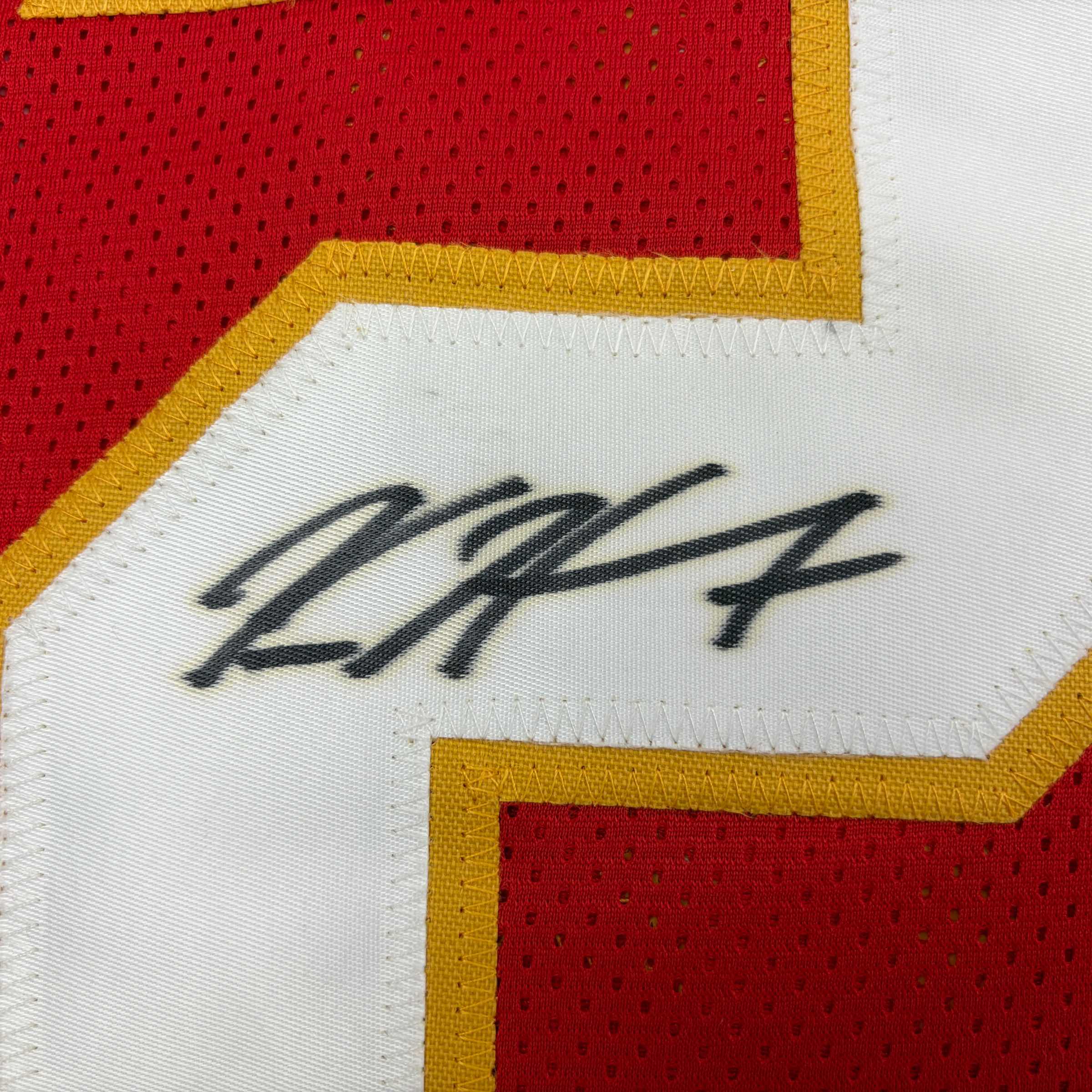 Autographed/Signed Kareem Hunt #27 Kansas City Red Football Jersey PSA/DNA COA