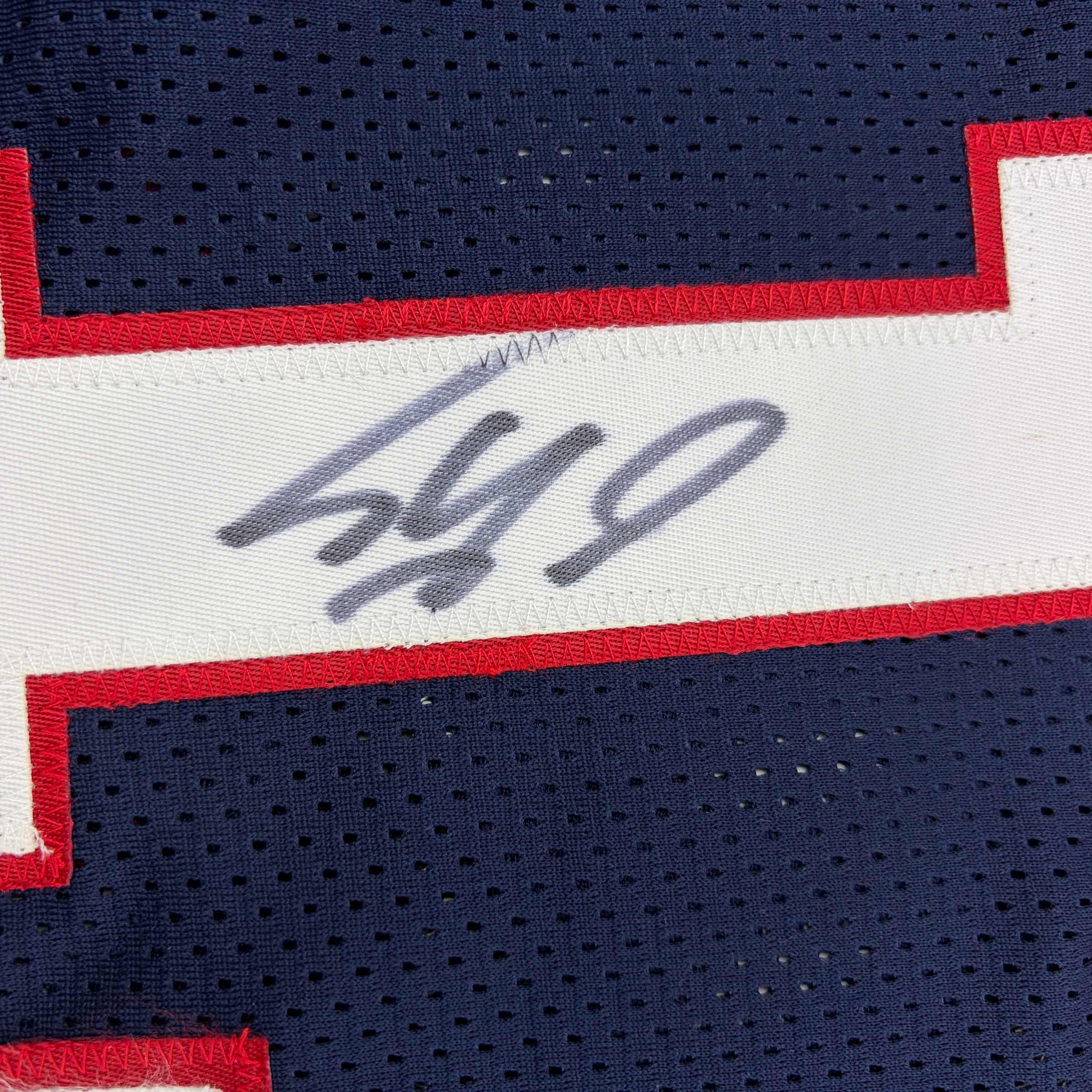 Autographed/Signed Shaquille Shaq O'Neal USA United States Blue Basketball Jersey PSA/DNA COA