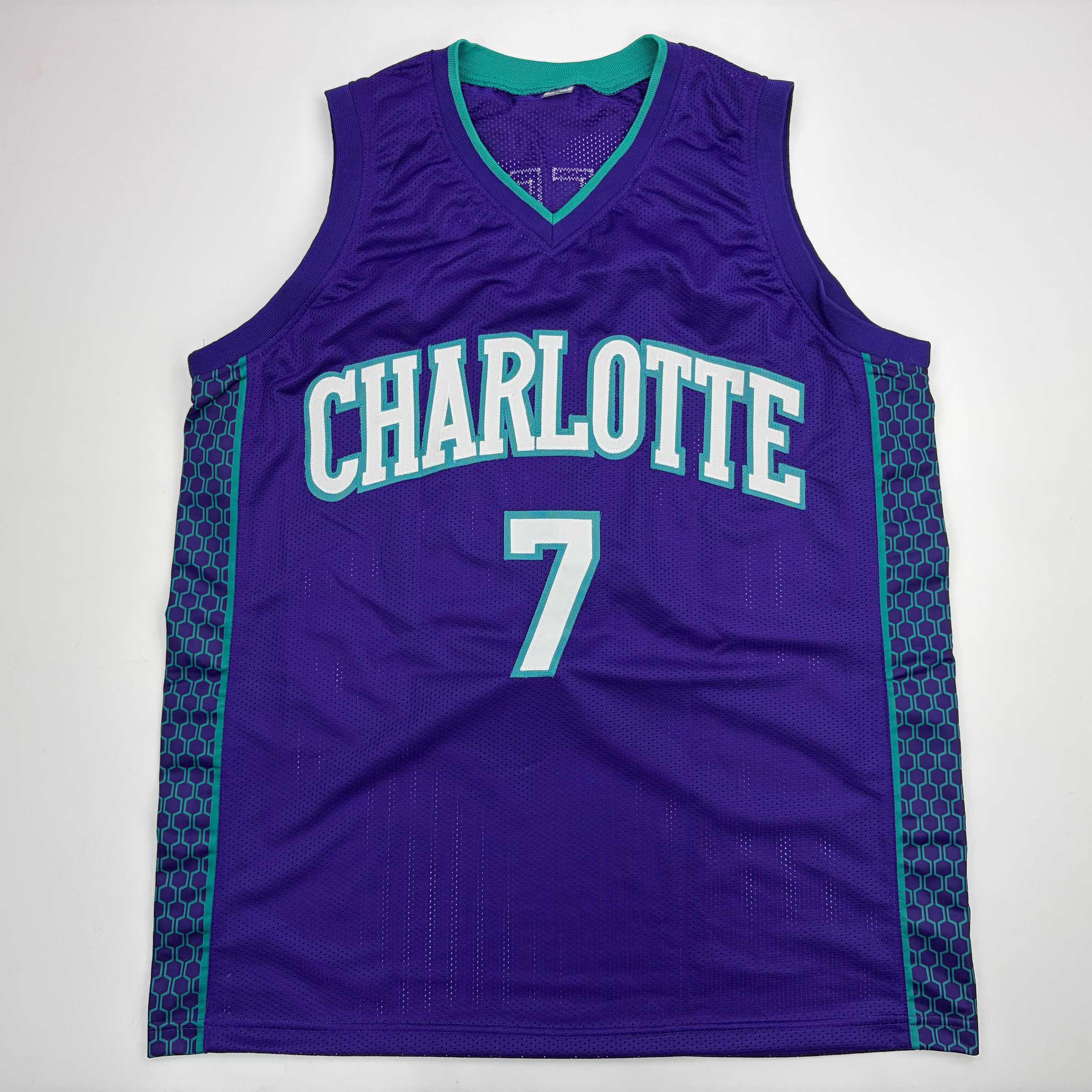 Autographed/Signed Kon Knueppel Charlotte Purple Basketball Jersey JSA COA