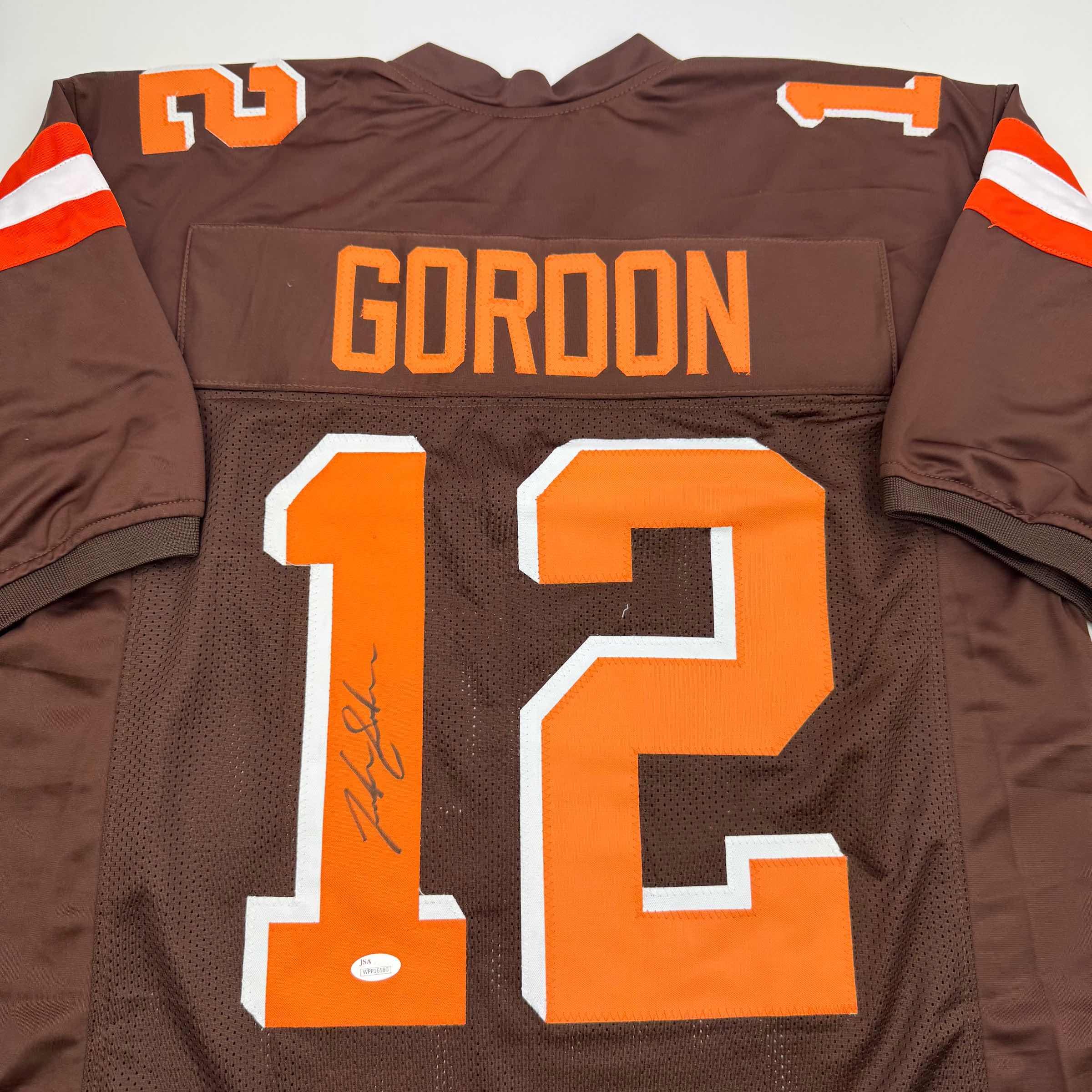 Autographed/Signed Josh Gordon Cleveland Football Brown Jersey JSA COA