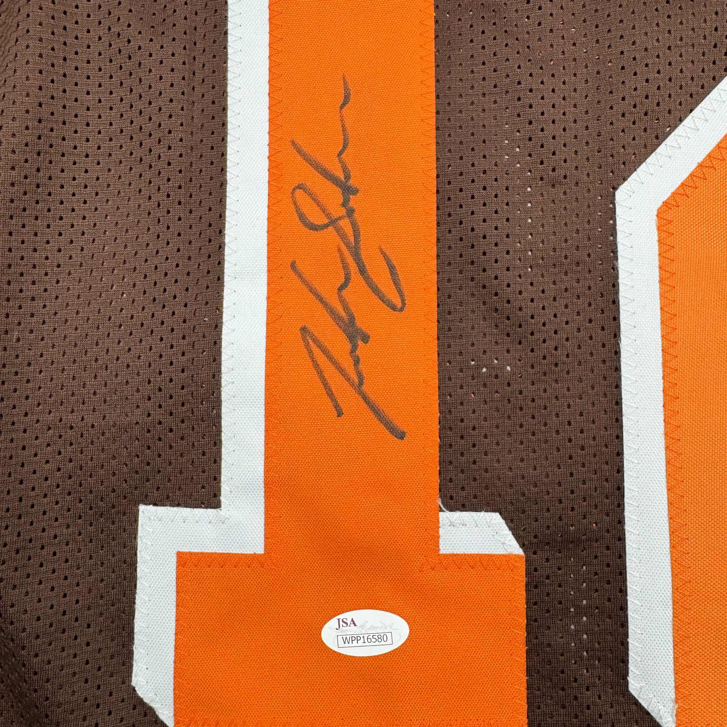 Autographed/Signed Josh Gordon Cleveland Football Brown Jersey JSA COA