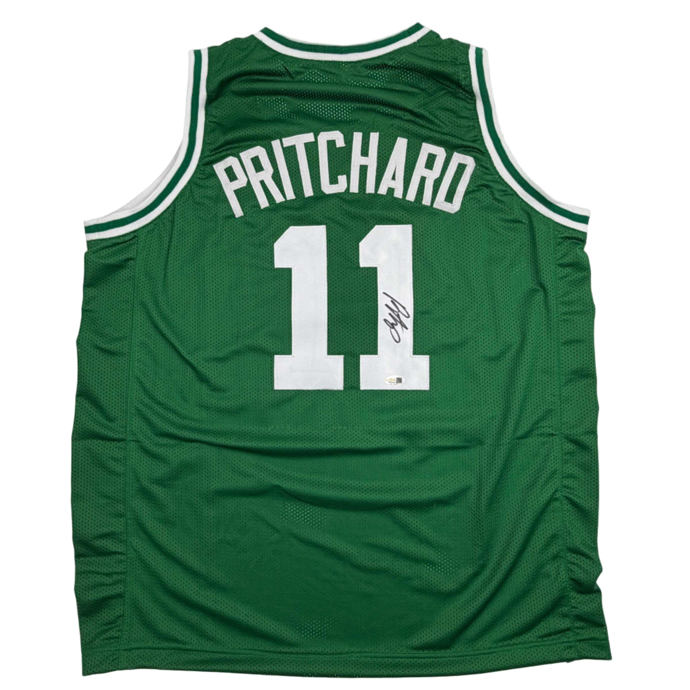 Autographed/Signed Payton Pritchard Boston Green Basketball Jersey JSA COA