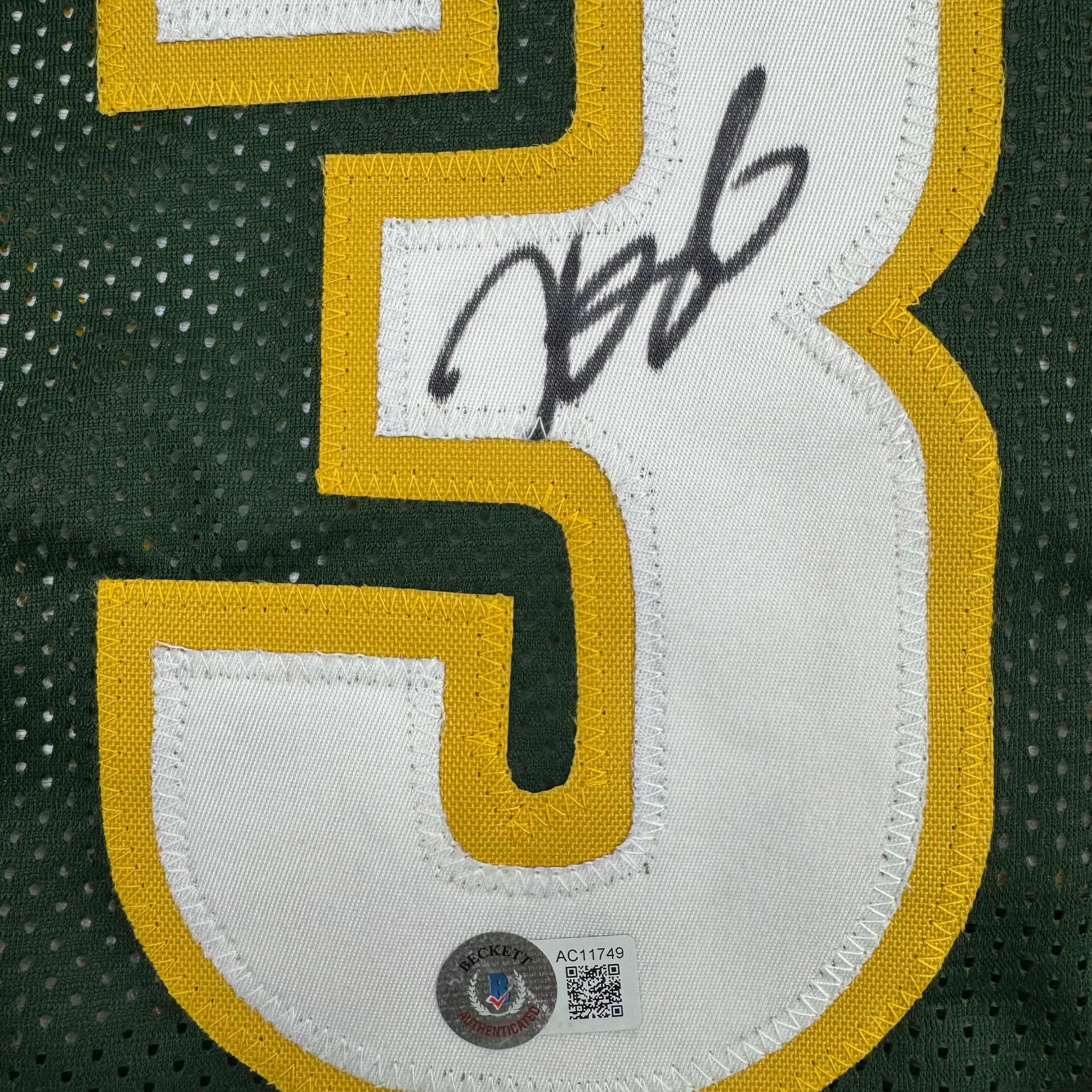 Autographed/Signed Kevin Durant Seattle Green Basketball Jersey Beckett BAS COA
