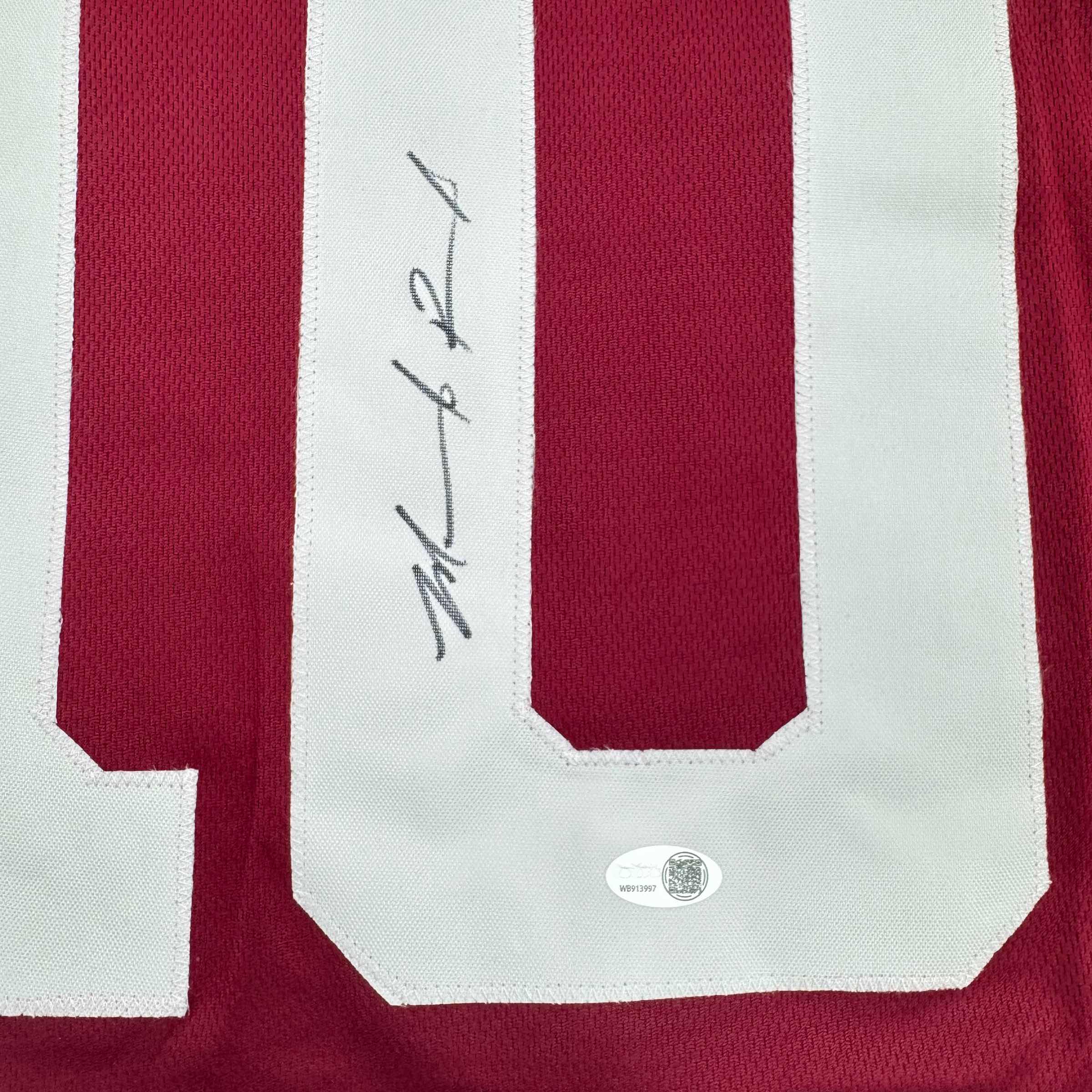 Autographed/Signed Marcel Reed Texas A&M Maroon College Football Jersey JSA COA