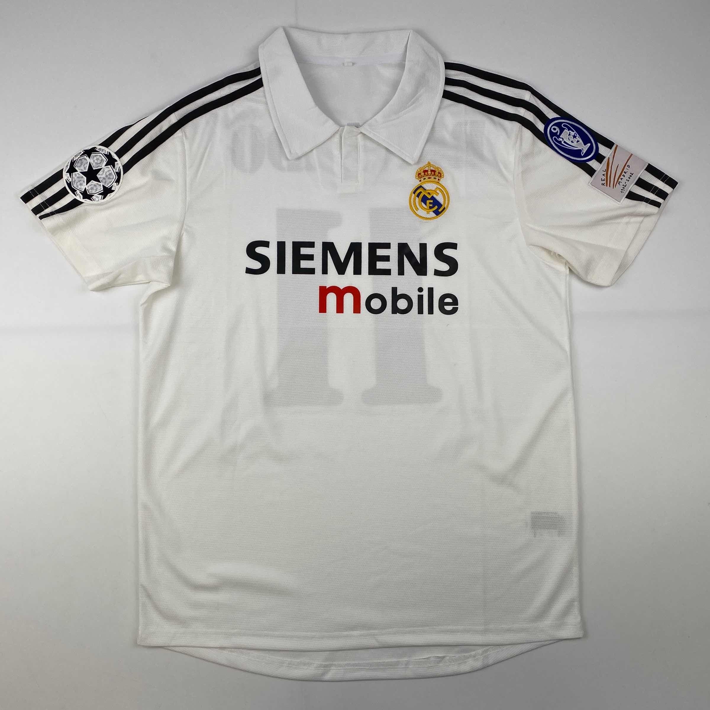 Autographed/Signed Ronaldo Nazario Real Madrid White Soccer Jersey Beckett BAS COA