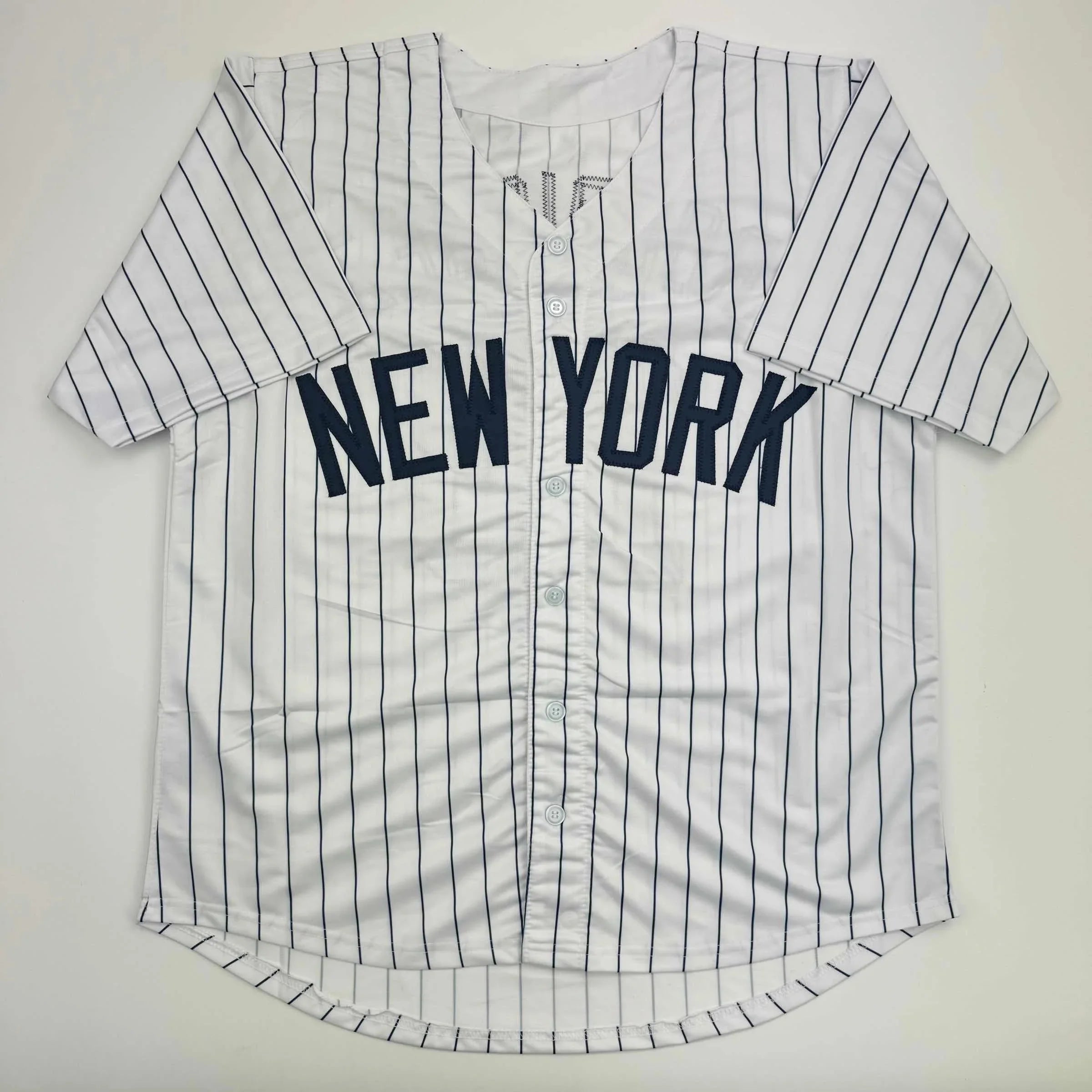 Autographed/Signed Alex Rodriguez New York Pinstripe Baseball Jersey JSA COA