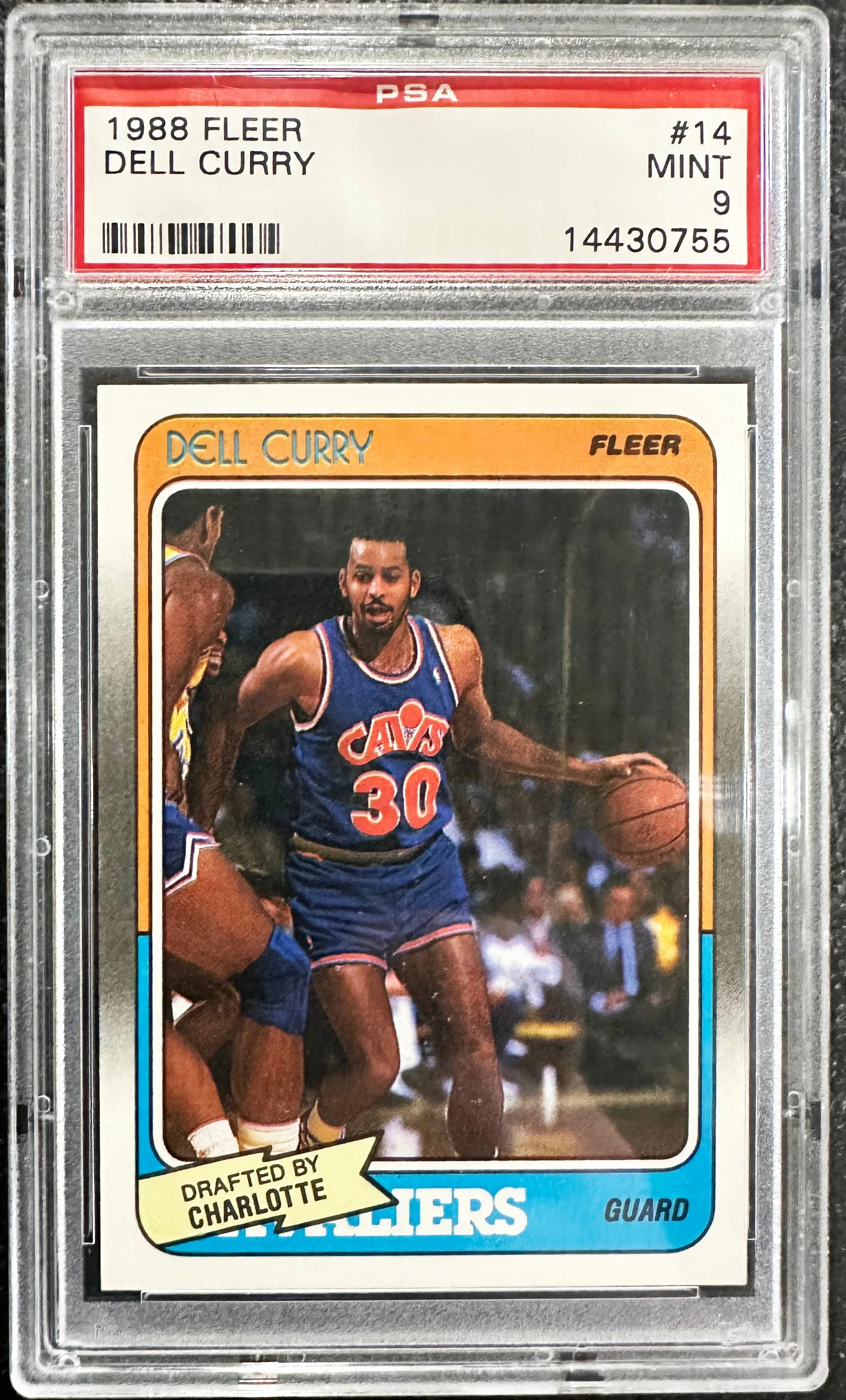 1988 FLEER DELL CURRY #14 - PSA 9 ROOKIE CARD
