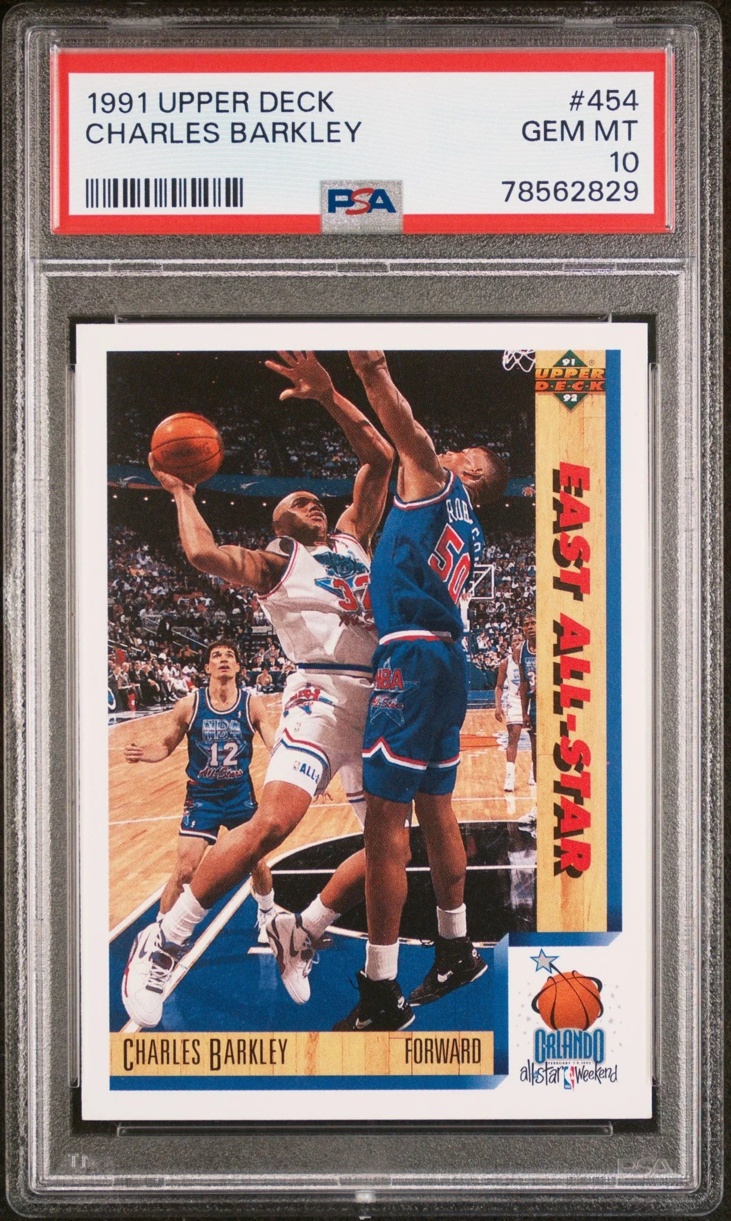 1991 UPPER DECK CHARLES BARKLEY #454 - PSA 10