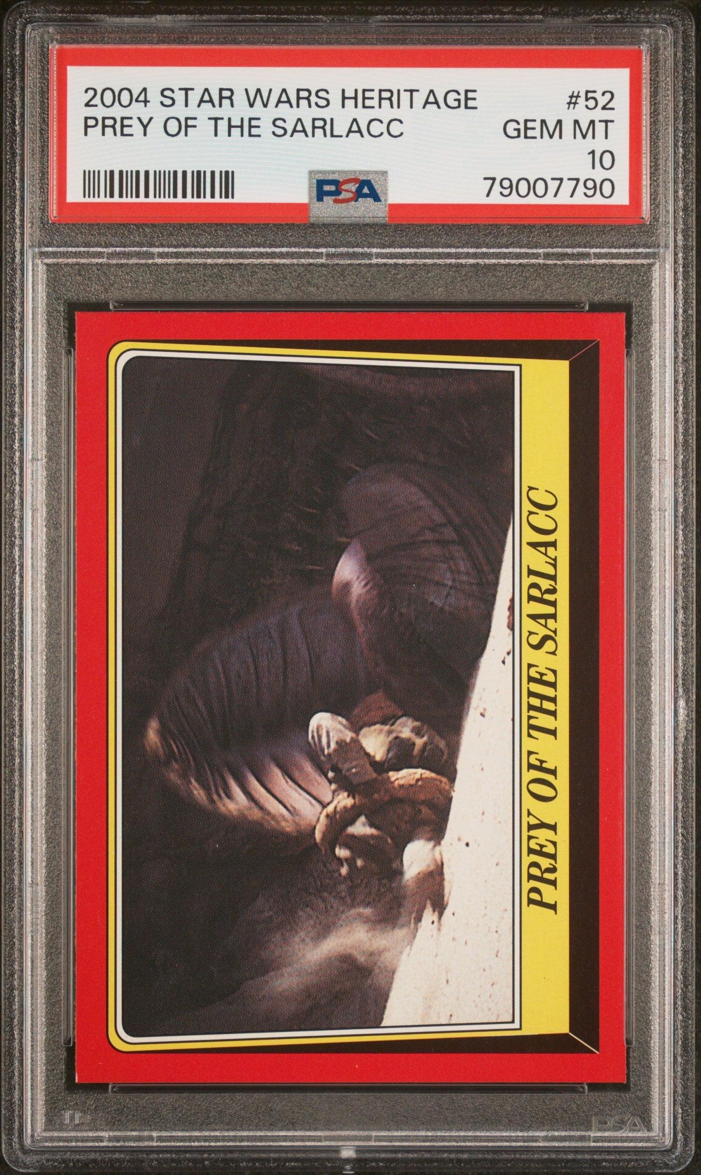 2004 STAR WARS HERITAGE PREY OF THE SARLACC #52 - PSA 10